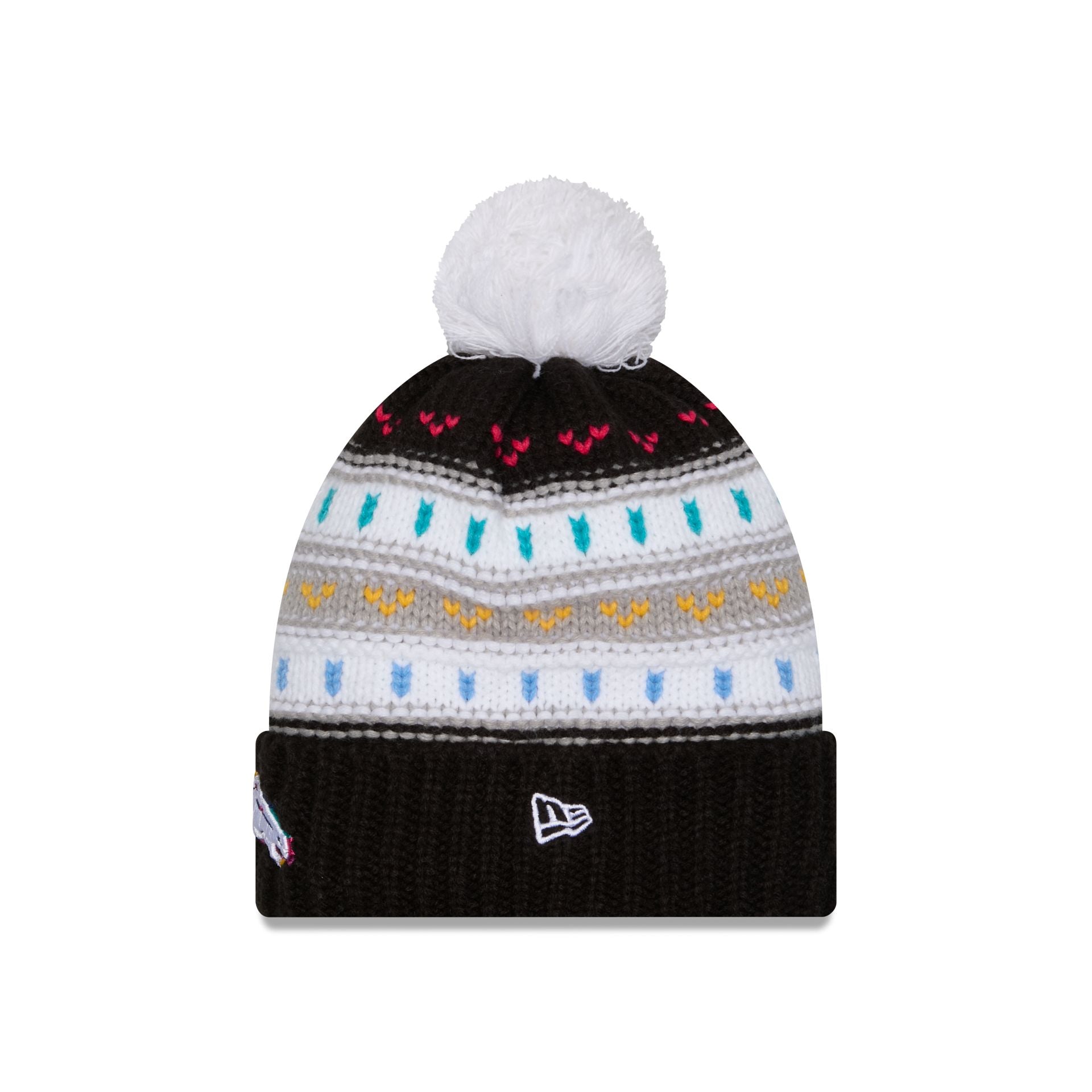 Denver Broncos 2025 Crucial Catch Women's Pom Knit Hat - Image 3