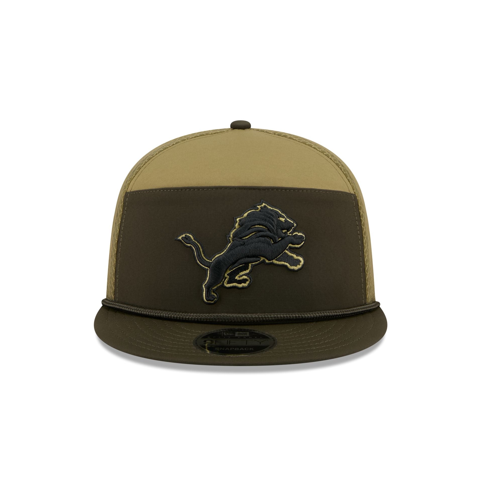 Detroit Lions 2025 Salute to Service Split Panel 9FIFTY Trucker Hat - Image 2
