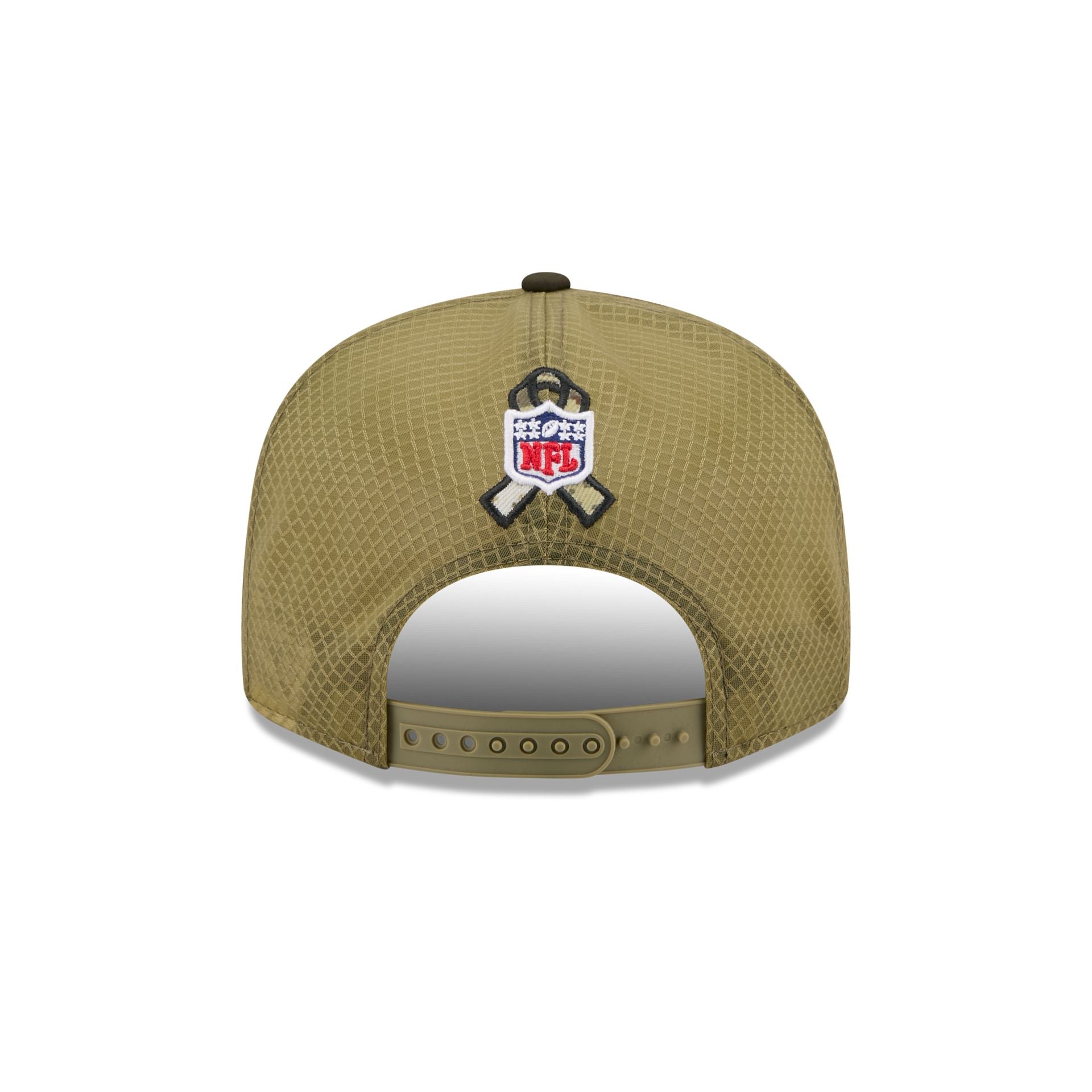 Detroit Lions 2025 Salute to Service Split Panel 9FIFTY Trucker Hat - Image 6