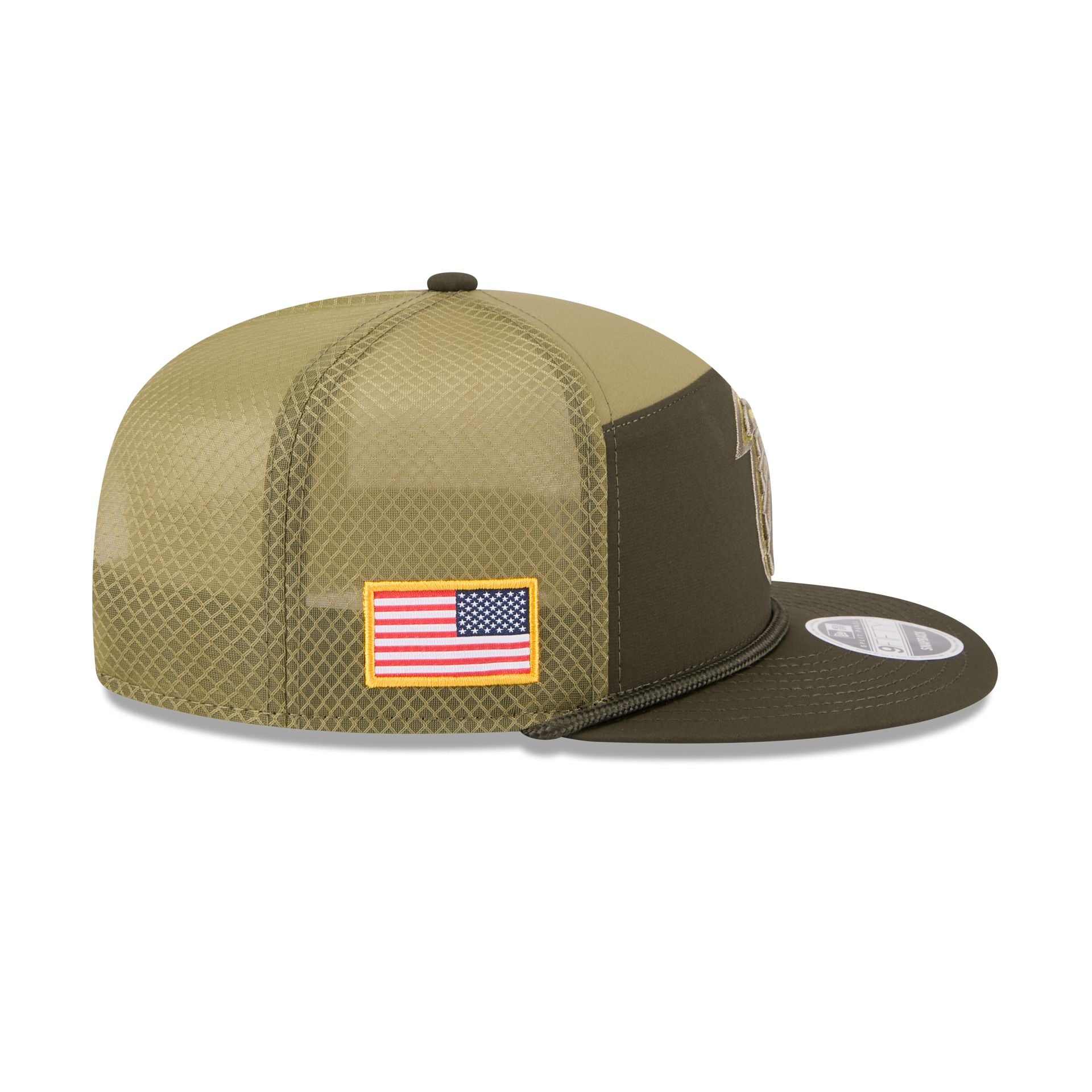 Atlanta Falcons 2025 Salute to Service Split Panel 9FIFTY Trucker Hat - Image 4