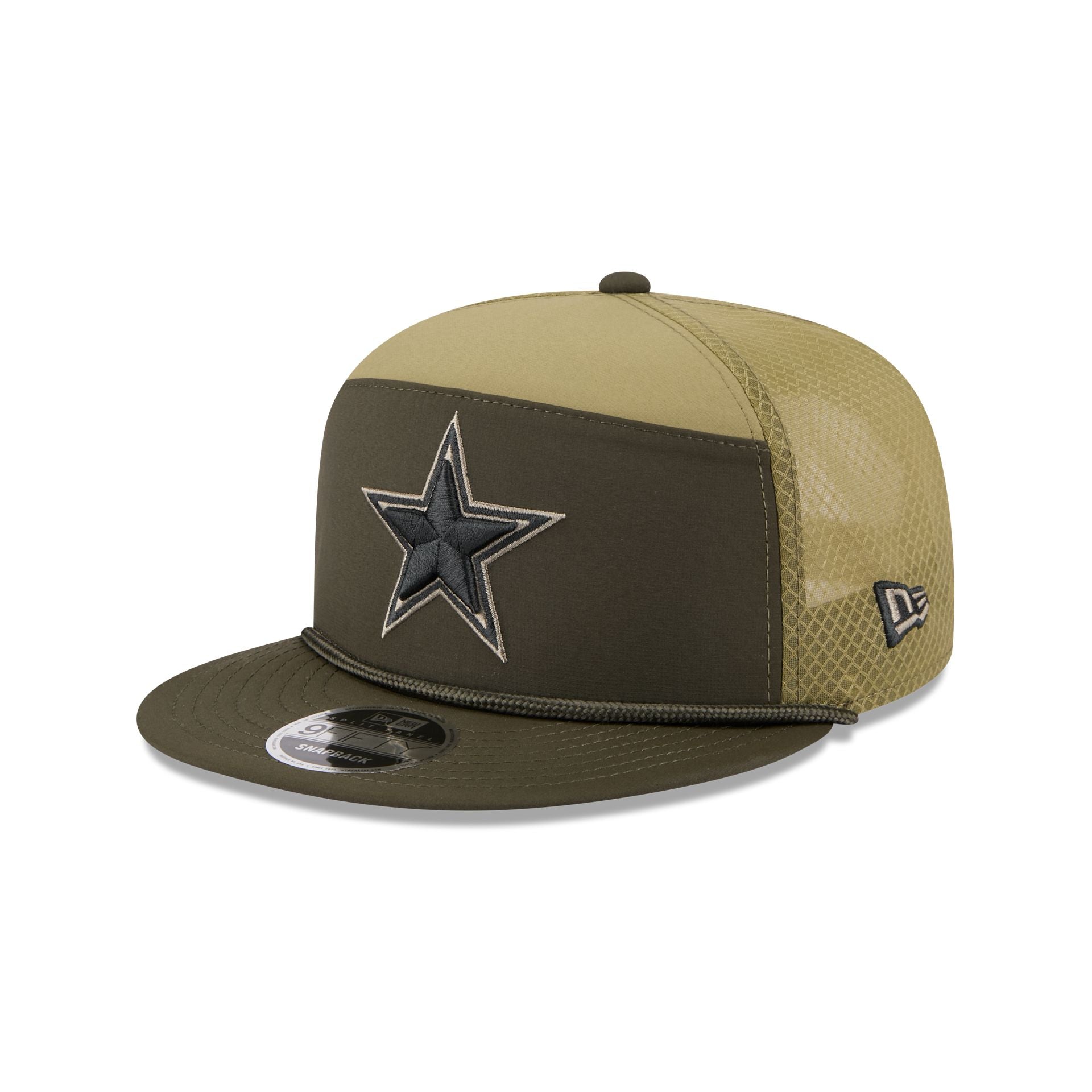 Dallas Cowboys 2025 Salute to Service Split Panel 9FIFTY Trucker Hat - Image 3