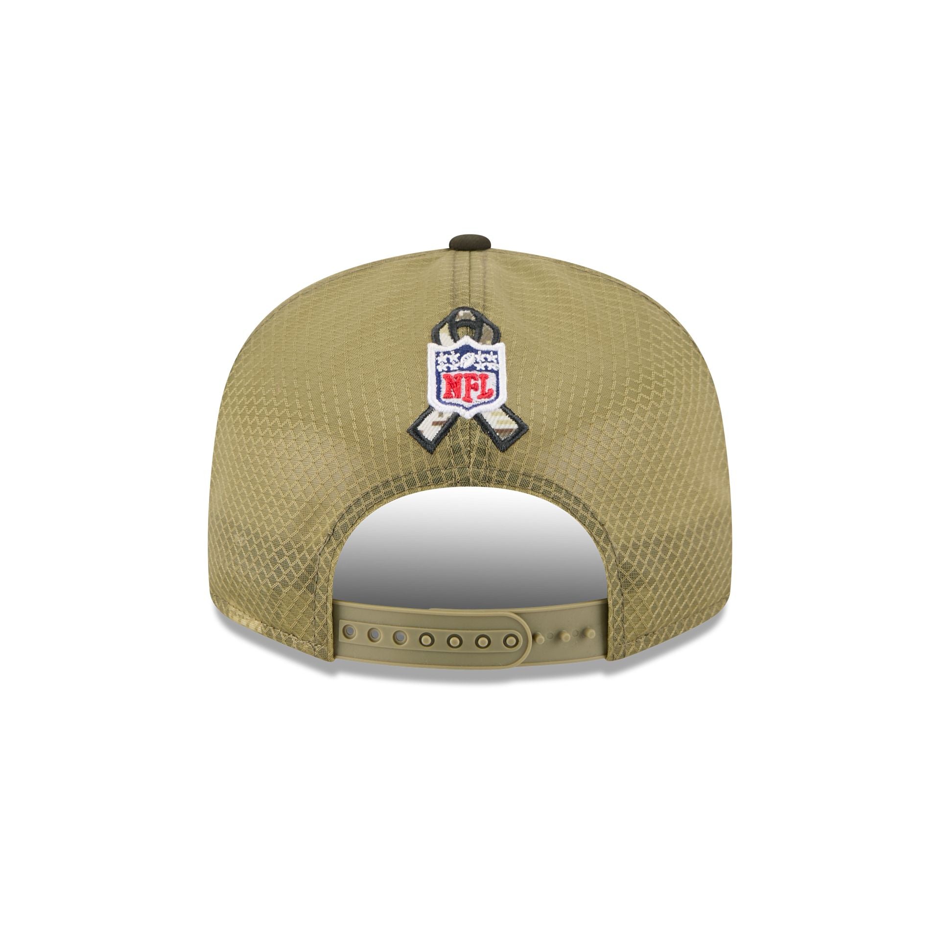 Dallas Cowboys 2025 Salute to Service Split Panel 9FIFTY Trucker Hat - Image 6