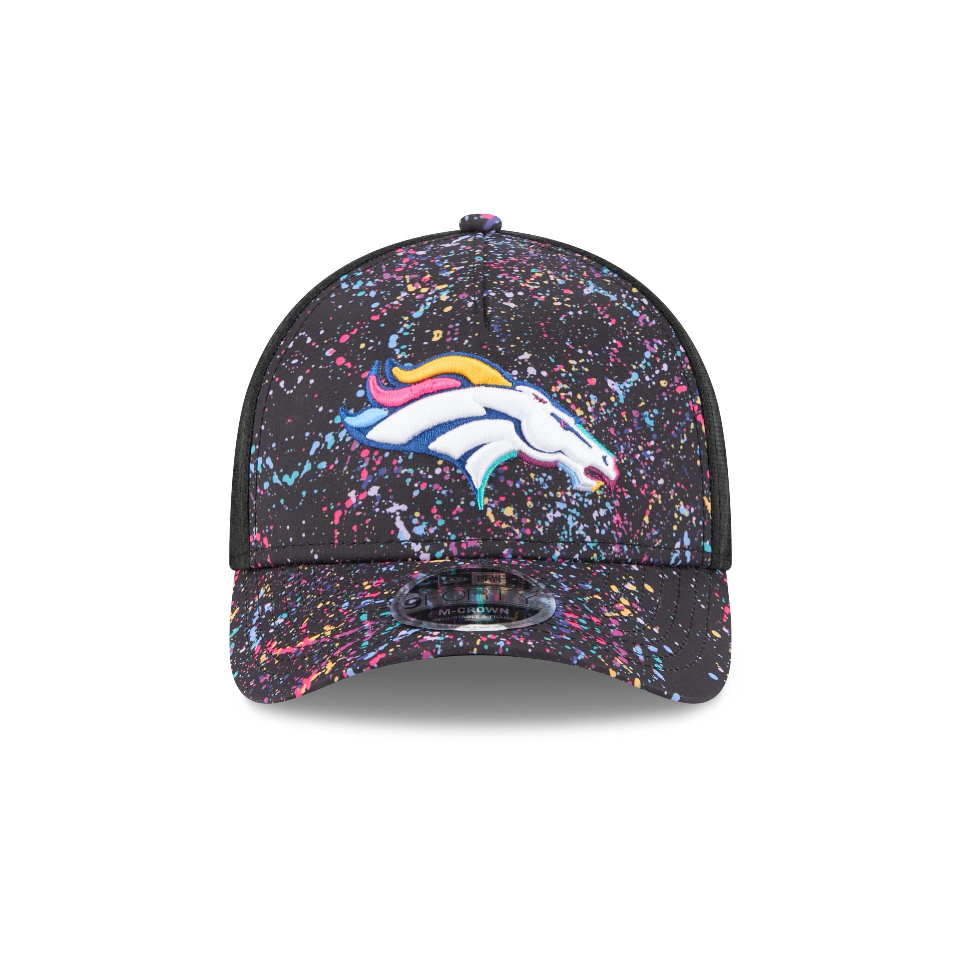 Denver Broncos 2025 Crucial Catch 9FORTY M-Crown A-Frame Trucker Hat - Image 2