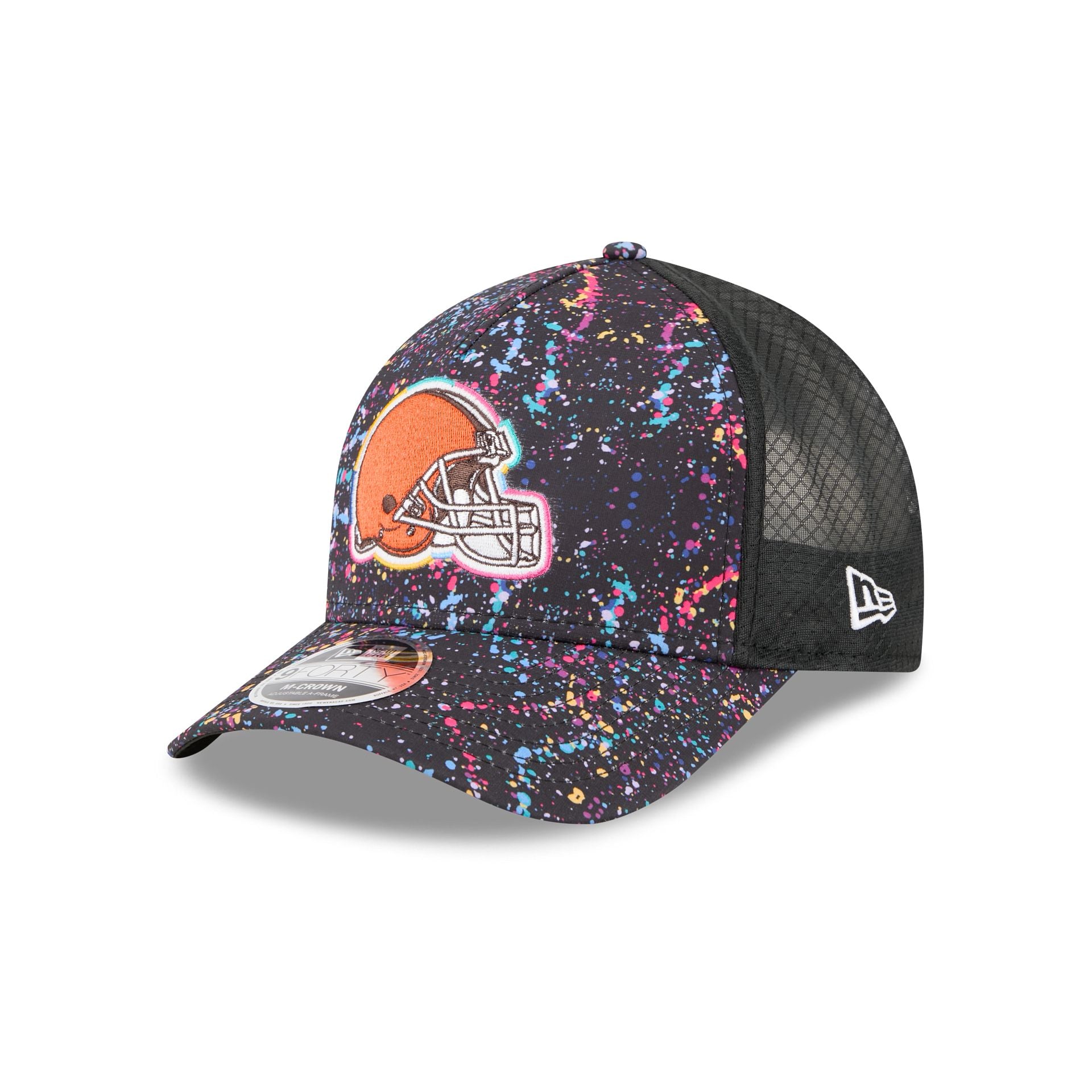 Cleveland Browns 2025 Crucial Catch 9FORTY M-Crown A-Frame Trucker Hat - Image 3