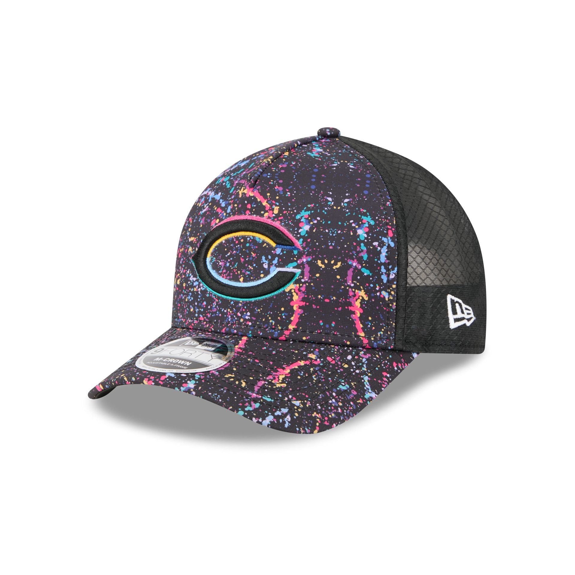 Chicago Bears 2025 Crucial Catch 9FORTY M-Crown A-Frame Trucker Hat - Image 3