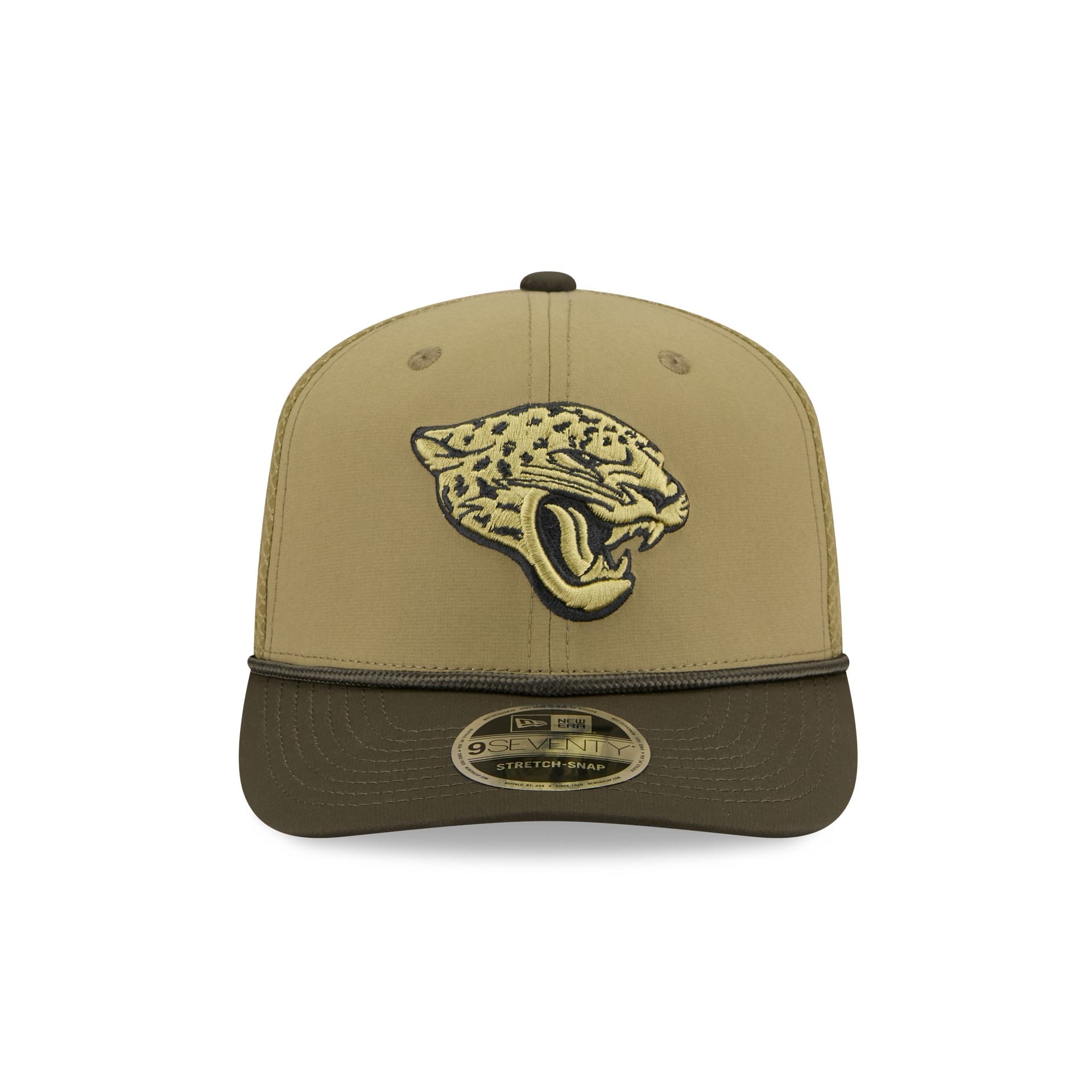 Jacksonville Jaguars 2025 Salute to Service 9SEVENTY Trucker Hat - Image 2