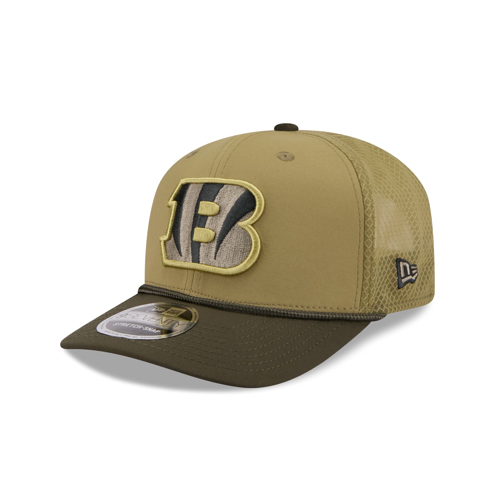 Cincinnati Bengals 2025 Salute to Service 9SEVENTY Trucker Hat - Image 3