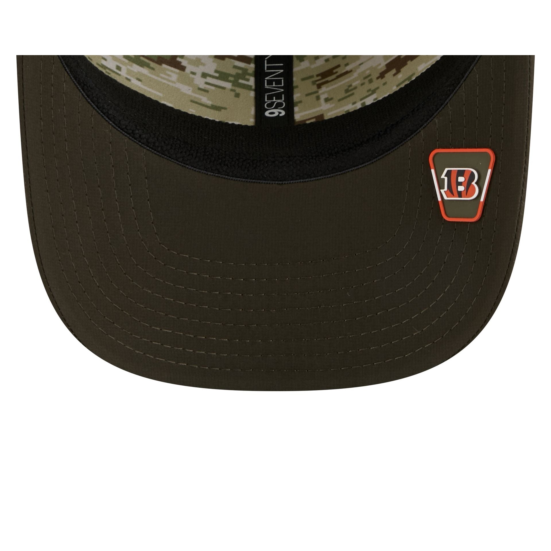 Cincinnati Bengals 2025 Salute to Service 9SEVENTY Trucker Hat - Image 7