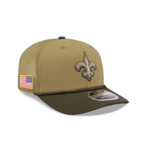 New Orleans Saints 2025 Salute to Service 9SEVENTY Trucker Hat