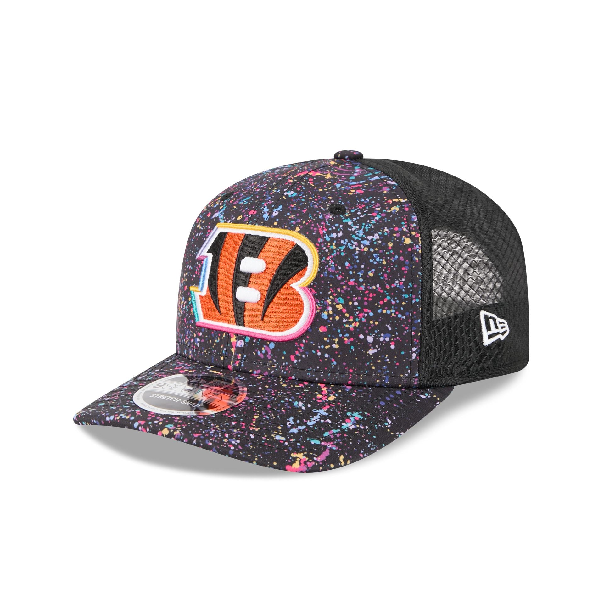 Cincinnati Bengals 2025 Crucial Catch 9SEVENTY Trucker Hat - Image 3