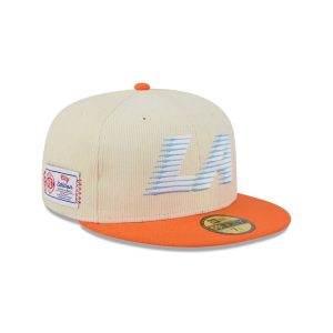 Los Angeles Clippers 2025 City Edition Chrome White Corduroy 59FIFTY F