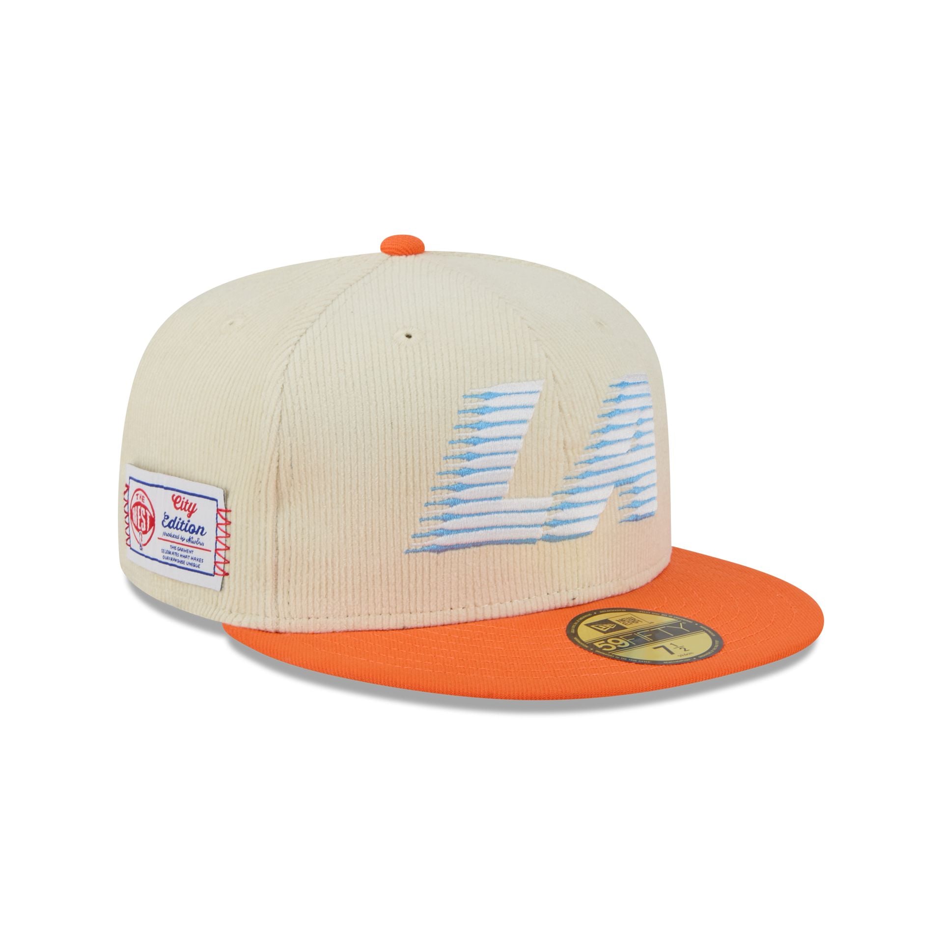 Los Angeles Clippers 2025 City Edition Chrome White Corduroy 59FIFTY F