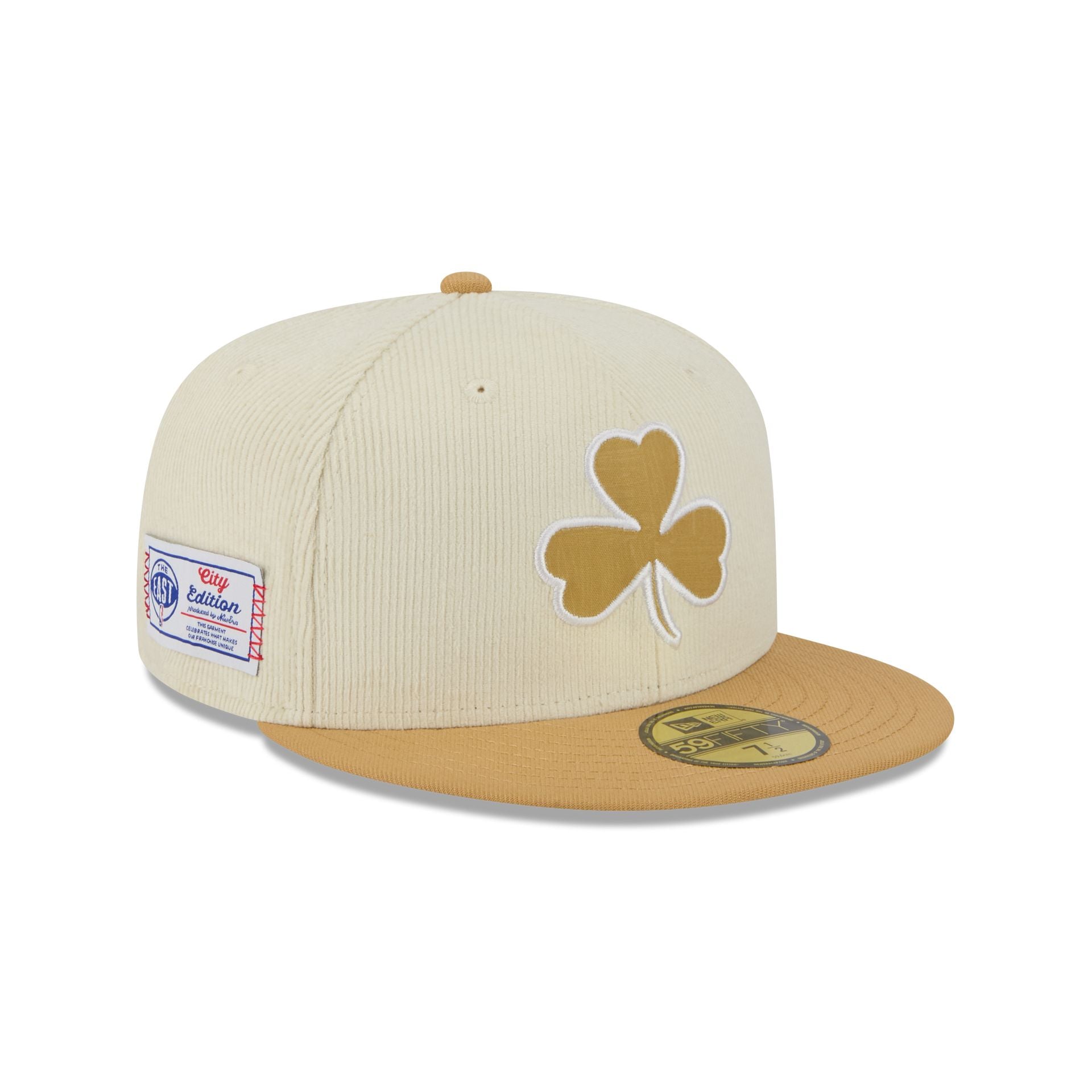 Boston Celtics 2025 City Edition Chrome White Corduroy 59FIFTY Fitted