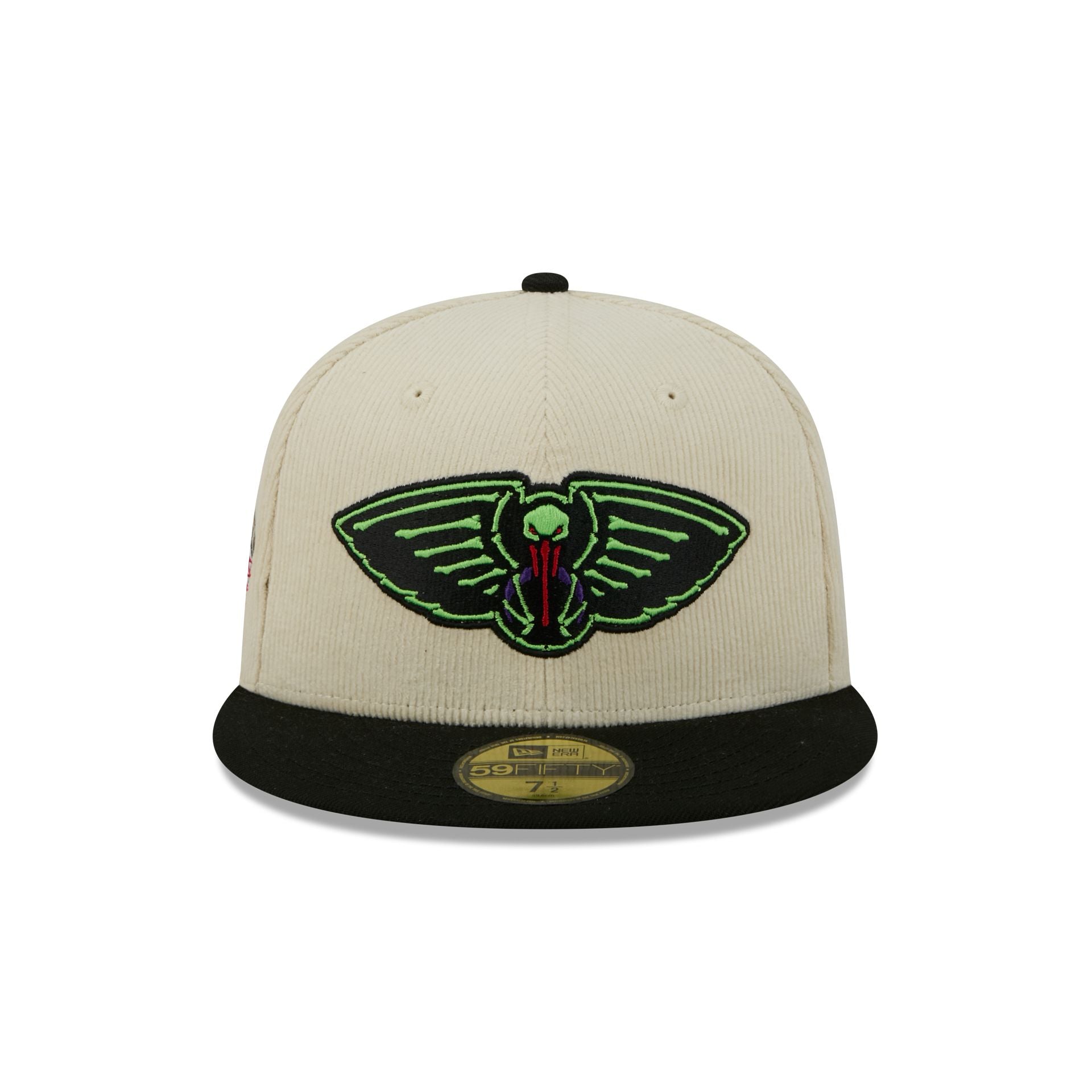 New Orleans Pelicans 2025 City Edition Chrome White Corduroy 59FIFTY Fitted Hat - Image 2
