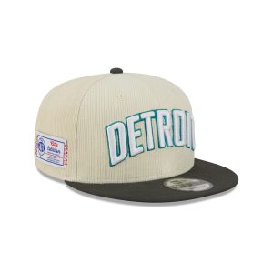 Detroit Pistons 2025 City Edition Chrome White Corduroy 9FIFTY Snapbac