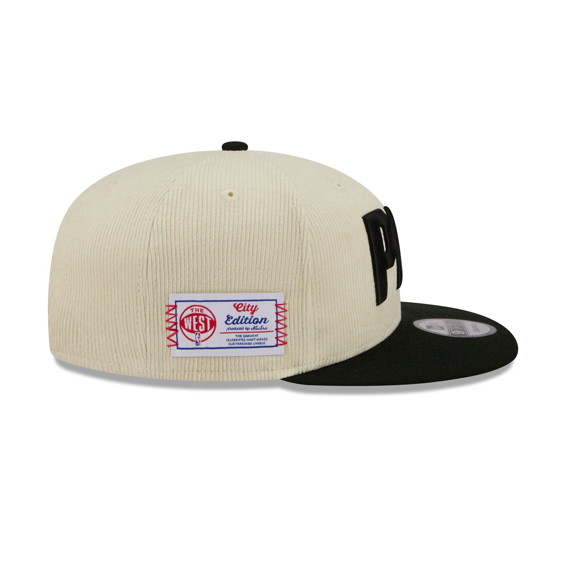 Portland Trail Blazers 2025 City Edition Chrome White Corduroy 9FIFTY Snapback Hat - Image 2
