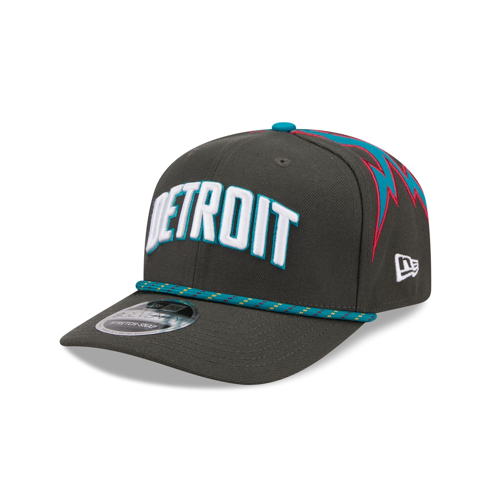 Detroit Pistons 2025 City Edition 9SEVENTY Stretch-Snap Hat - Image 3