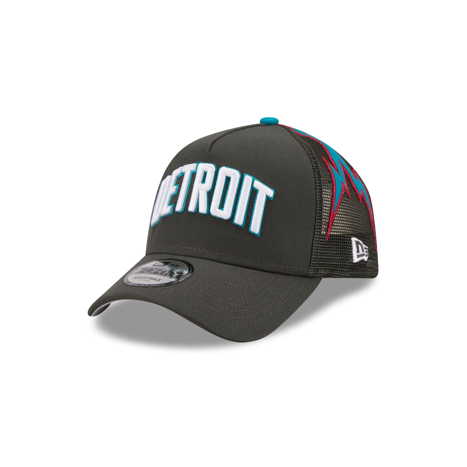 Detroit Pistons 2025 City Edition 9FORTY A-Frame Trucker Hat - Image 3