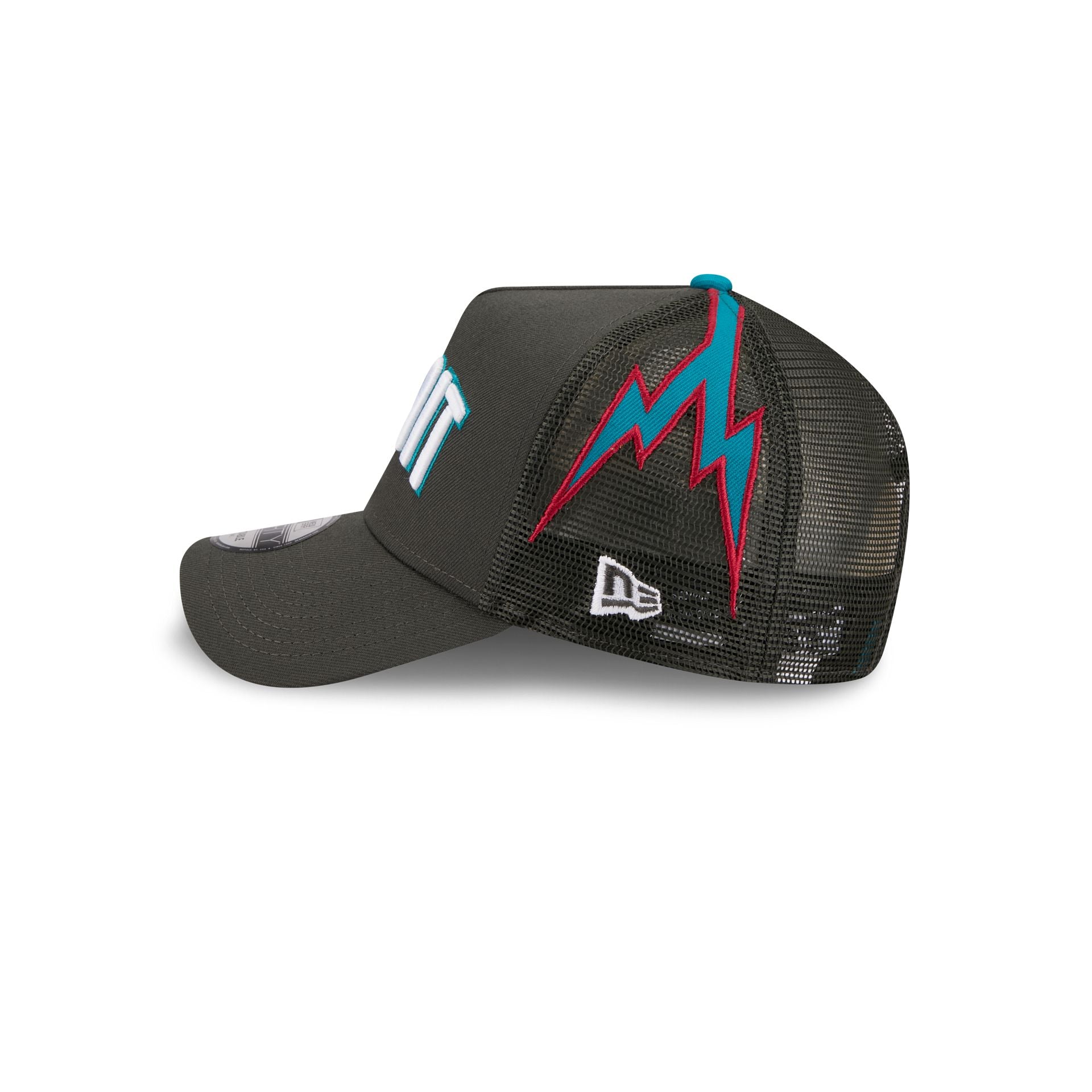 Detroit Pistons 2025 City Edition 9FORTY A-Frame Trucker Hat - Image 5