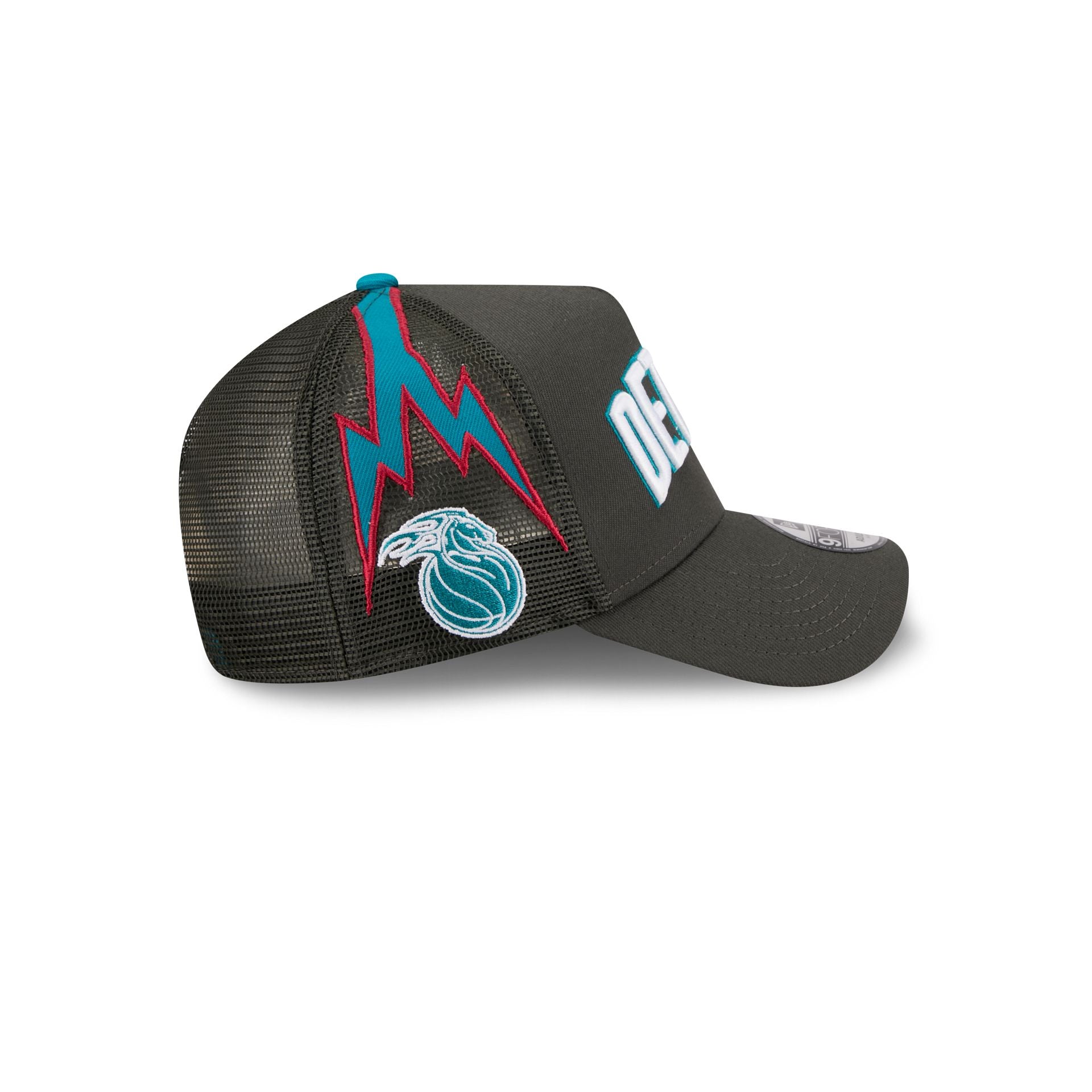 Detroit Pistons 2025 City Edition 9FORTY A-Frame Trucker Hat - Image 4
