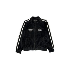 Chicago Blackhawks Throwback Prep Black Women's Track Jacket