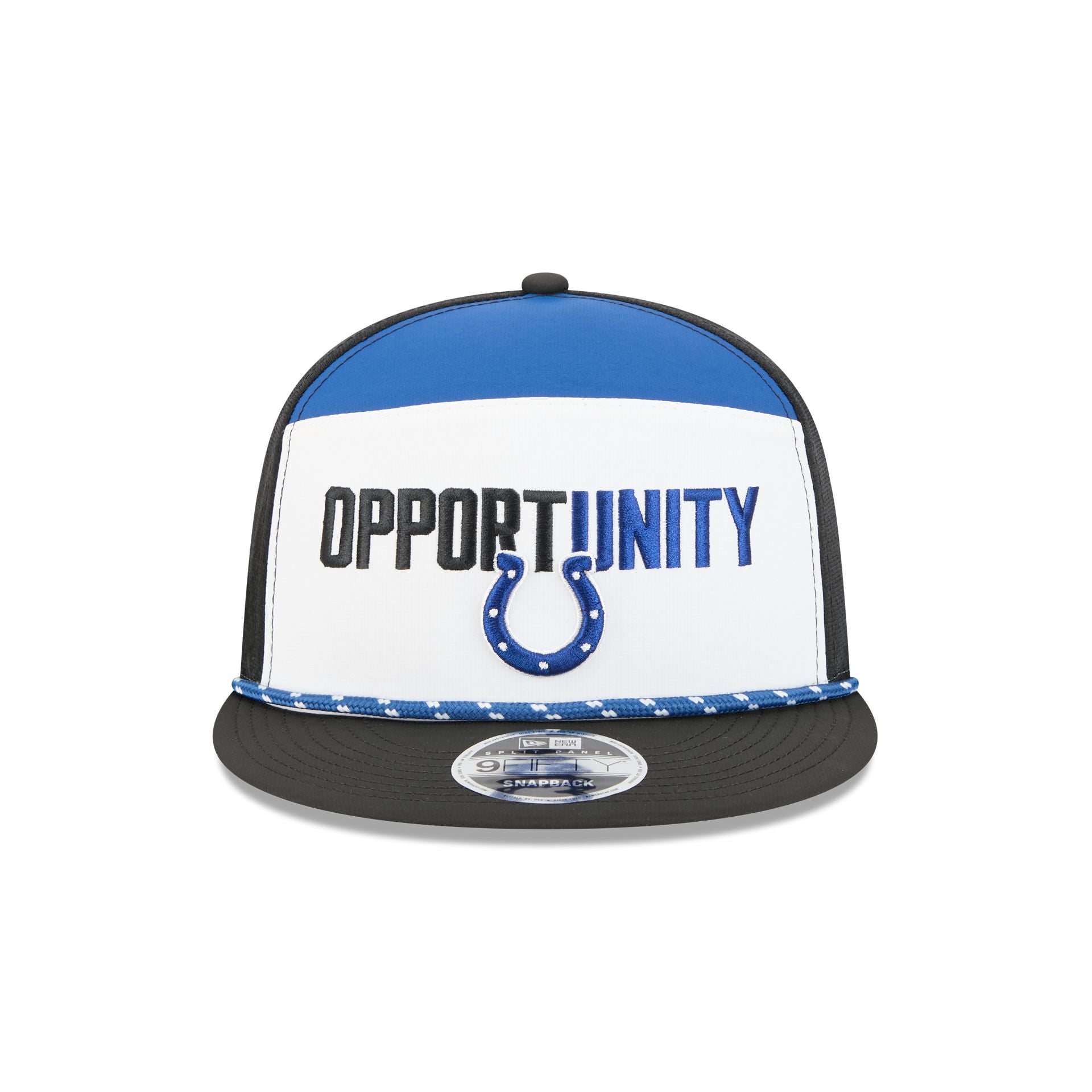 Indianapolis Colts 2025 Inspire Change Split Panel 9FIFTY Snapback Hat - Image 2