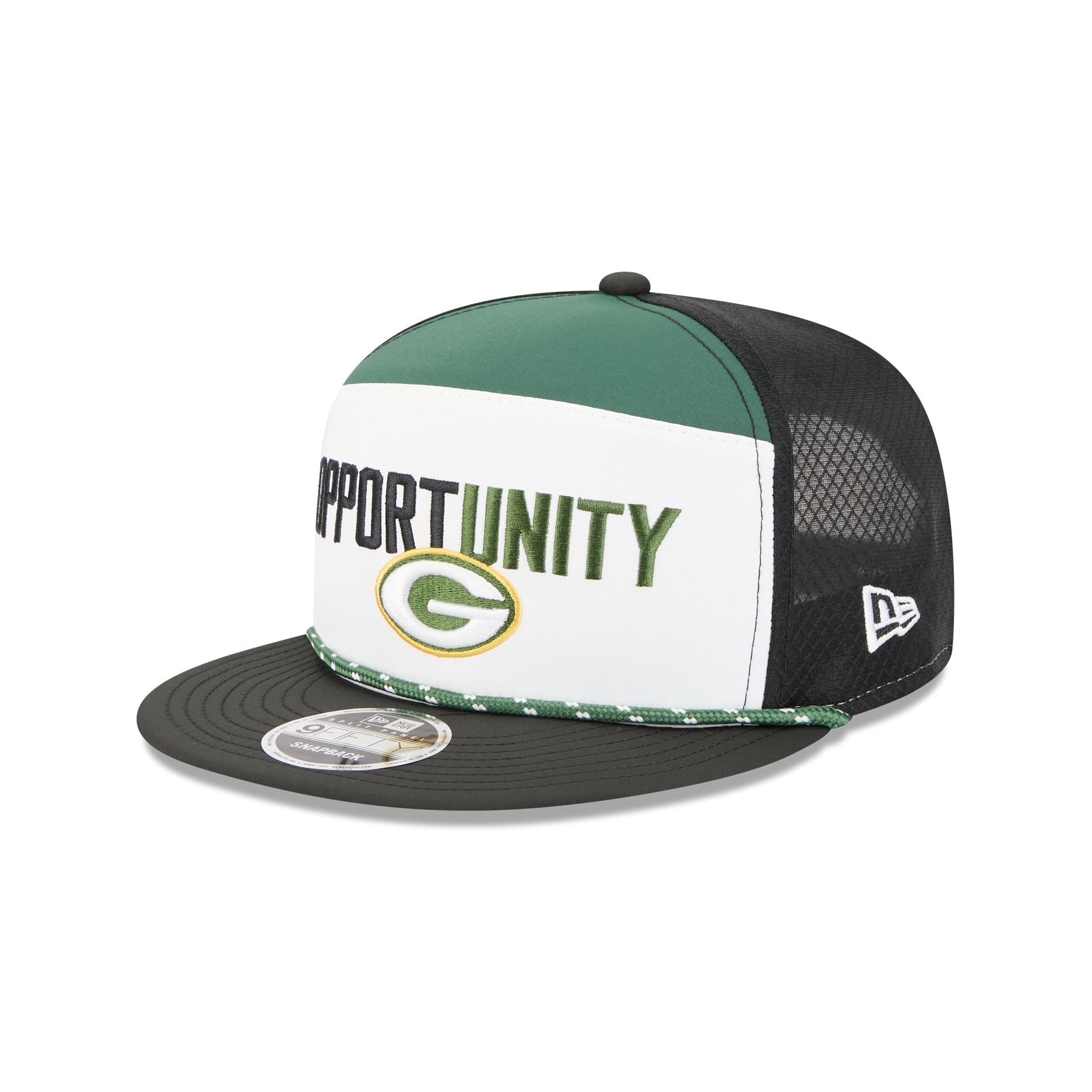 Green Bay Packers 2025 Inspire Change Split Panel 9FIFTY Snapback Hat