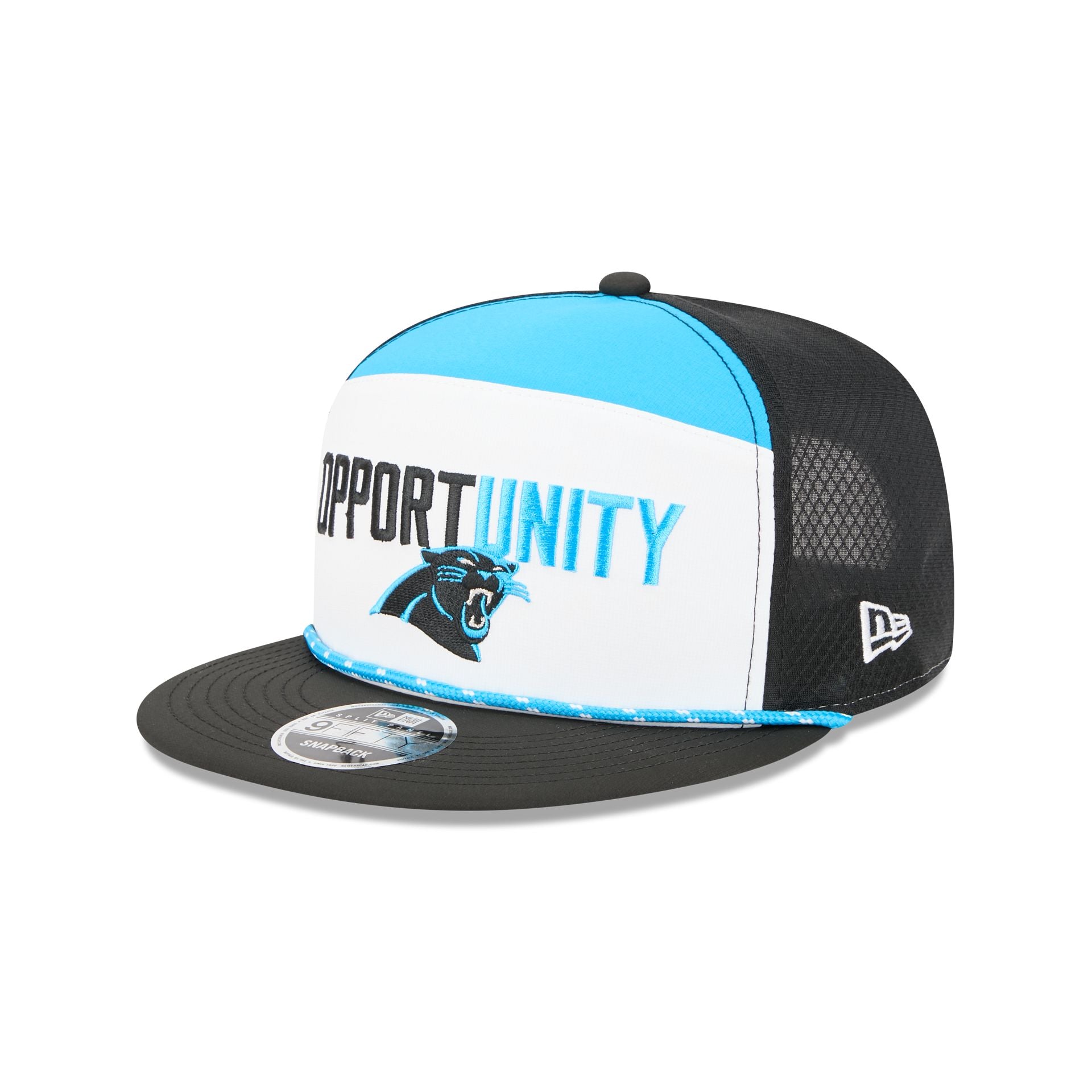Carolina Panthers 2025 Inspire Change Split Panel 9FIFTY Snapback Hat
