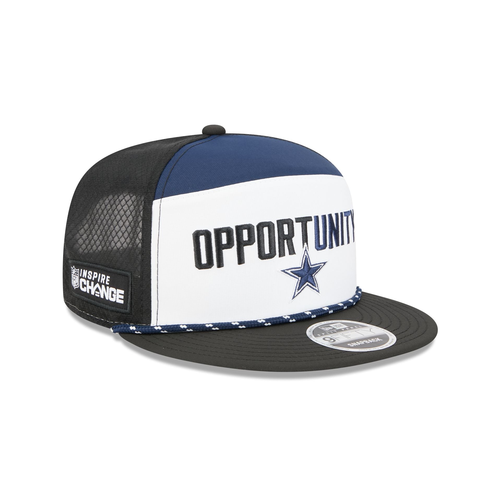 Dallas Cowboys 2025 Inspire Change Split Panel 9FIFTY Snapback Hat - Image 3