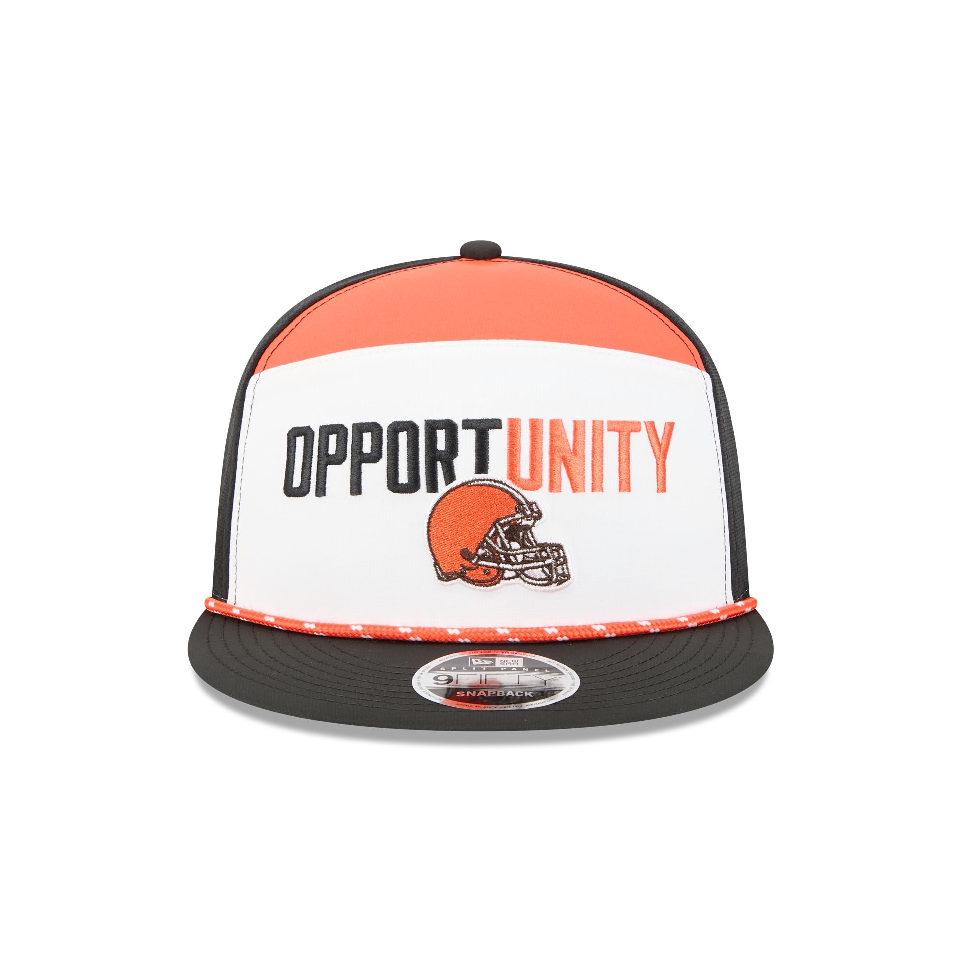 Cleveland Browns 2025 Inspire Change Split Panel 9FIFTY Snapback Hat - Image 2