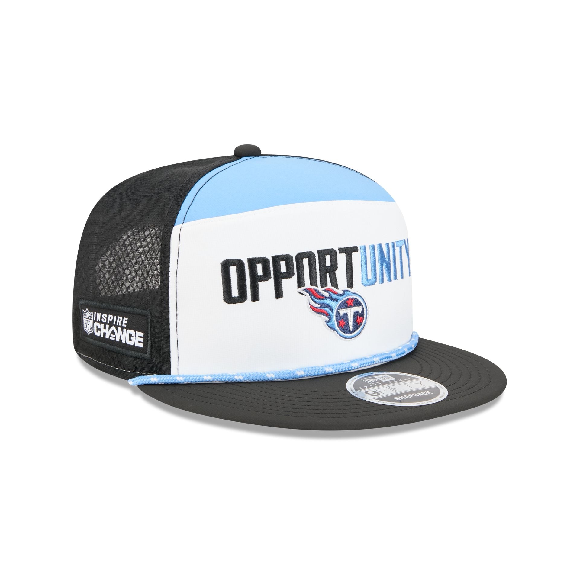 Tennessee Titans 2025 Inspire Change Split Panel 9FIFTY Snapback Hat - Image 3