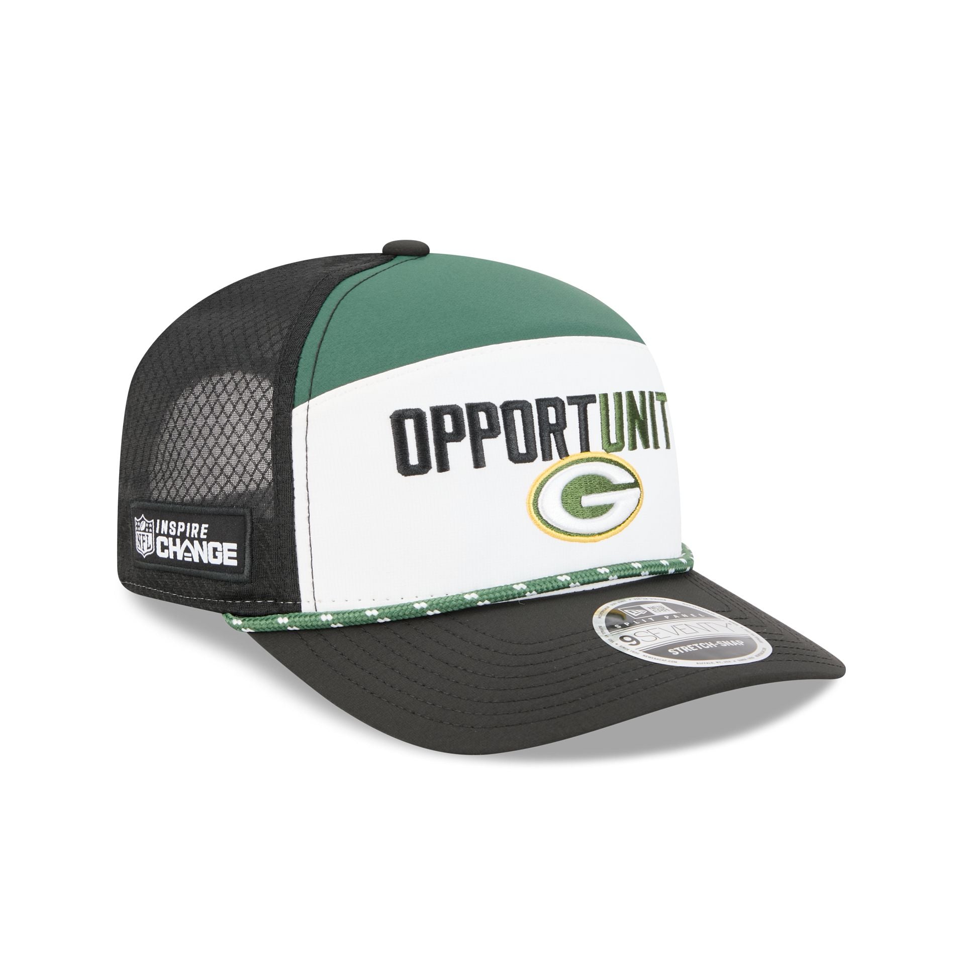 Green Bay Packers 2025 Inspire Change Split Panel 9SEVENTY Trucker Hat - Image 3