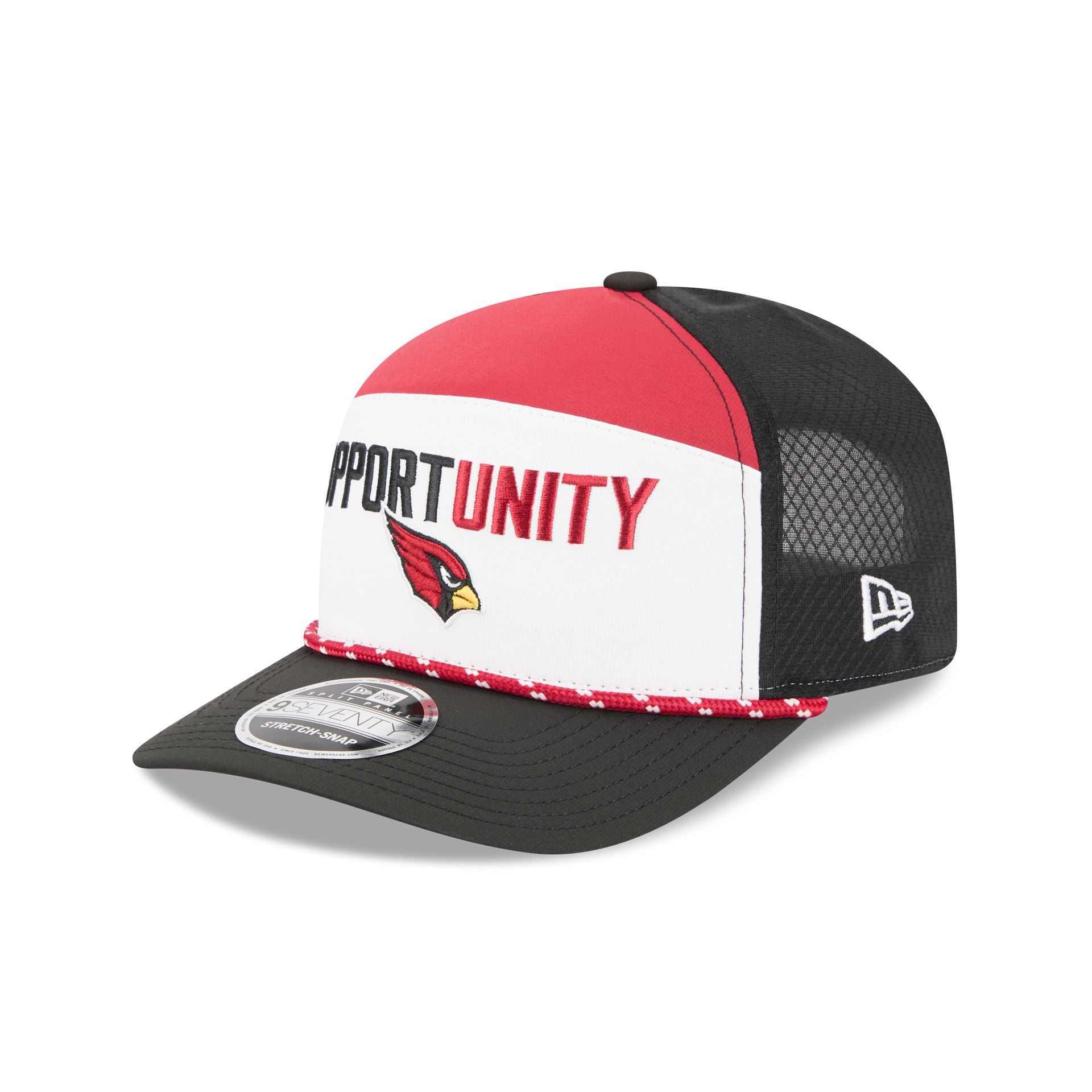 Arizona Cardinals 2025 Inspire Change Split Panel 9SEVENTY Trucker Hat