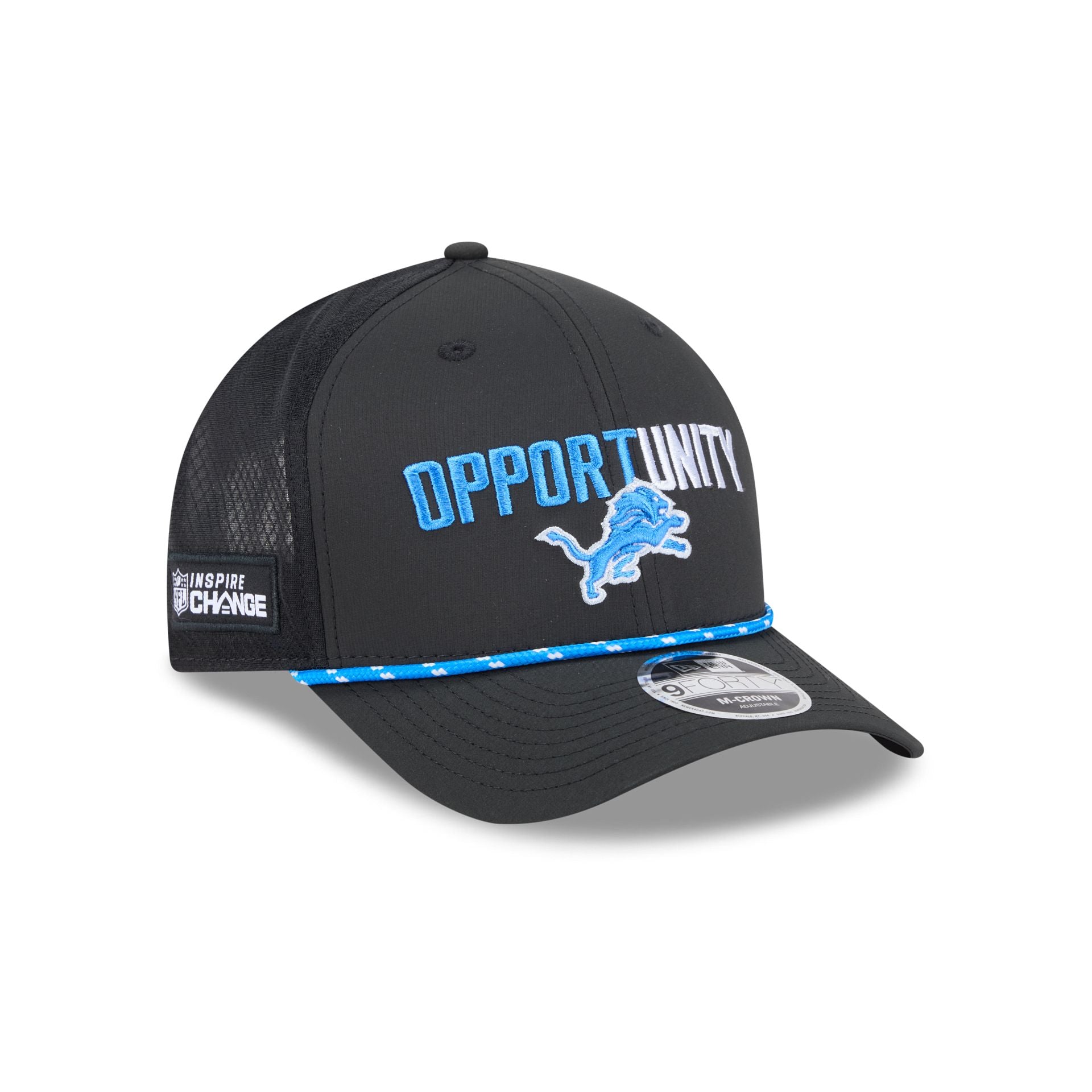 Detroit Lions 2025 Inspire Change 9FORTY M-Crown Snapback Hat - Image 3