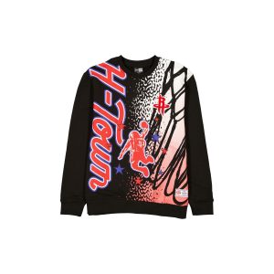 Houston Rockets 2025 City Edition Black Crewneck
