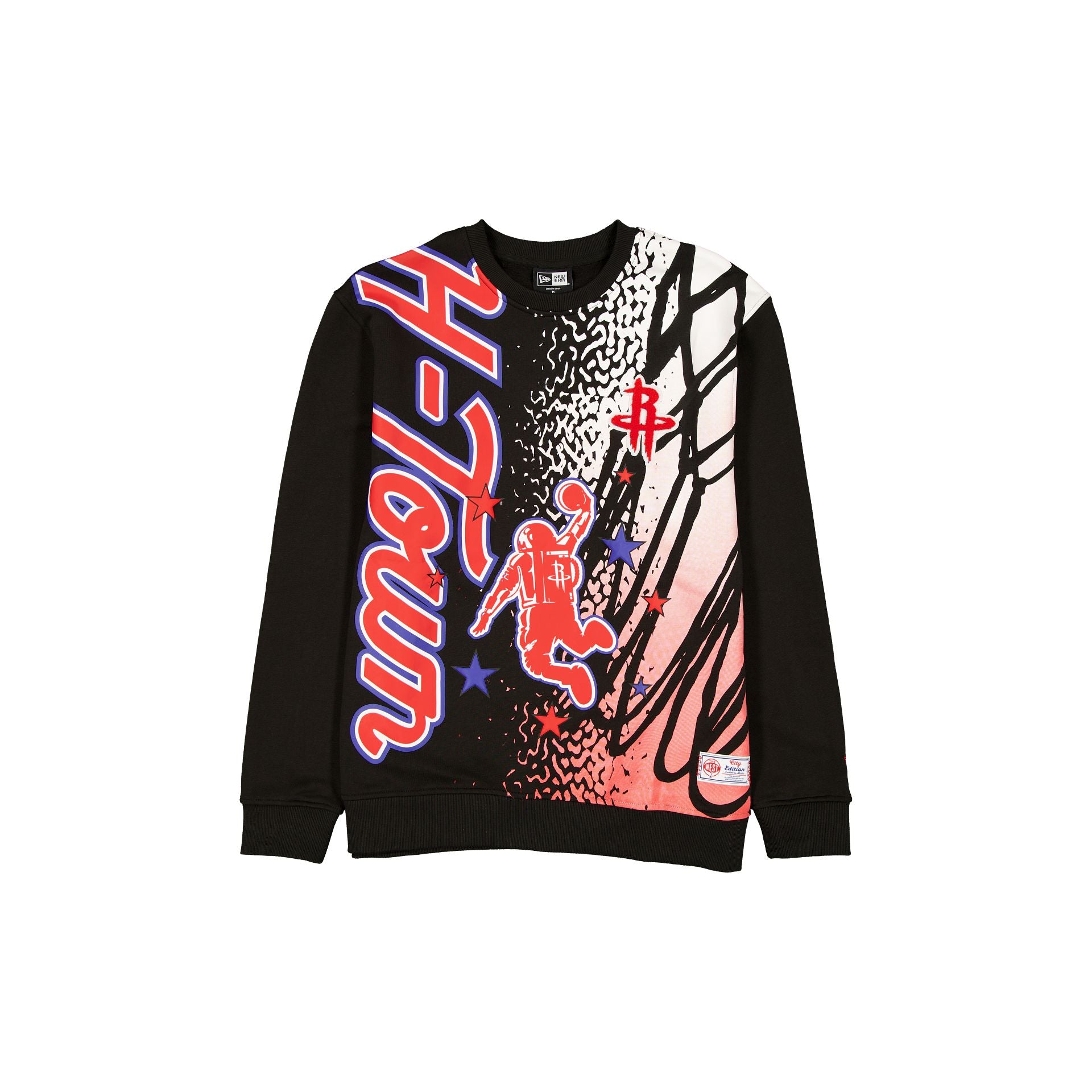 Houston Rockets 2025 City Edition Black Crewneck