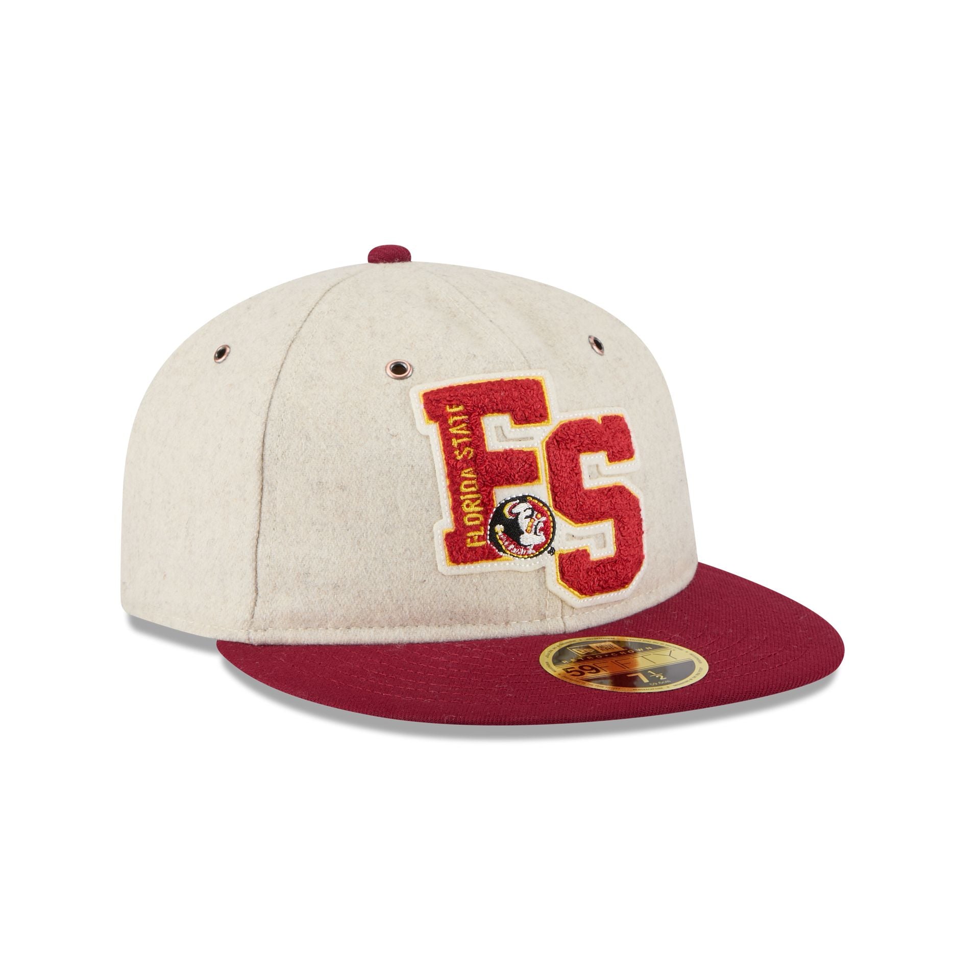 Florida State Seminoles College Vault Wool Letterman Retro Crown 59FIF - Image 3