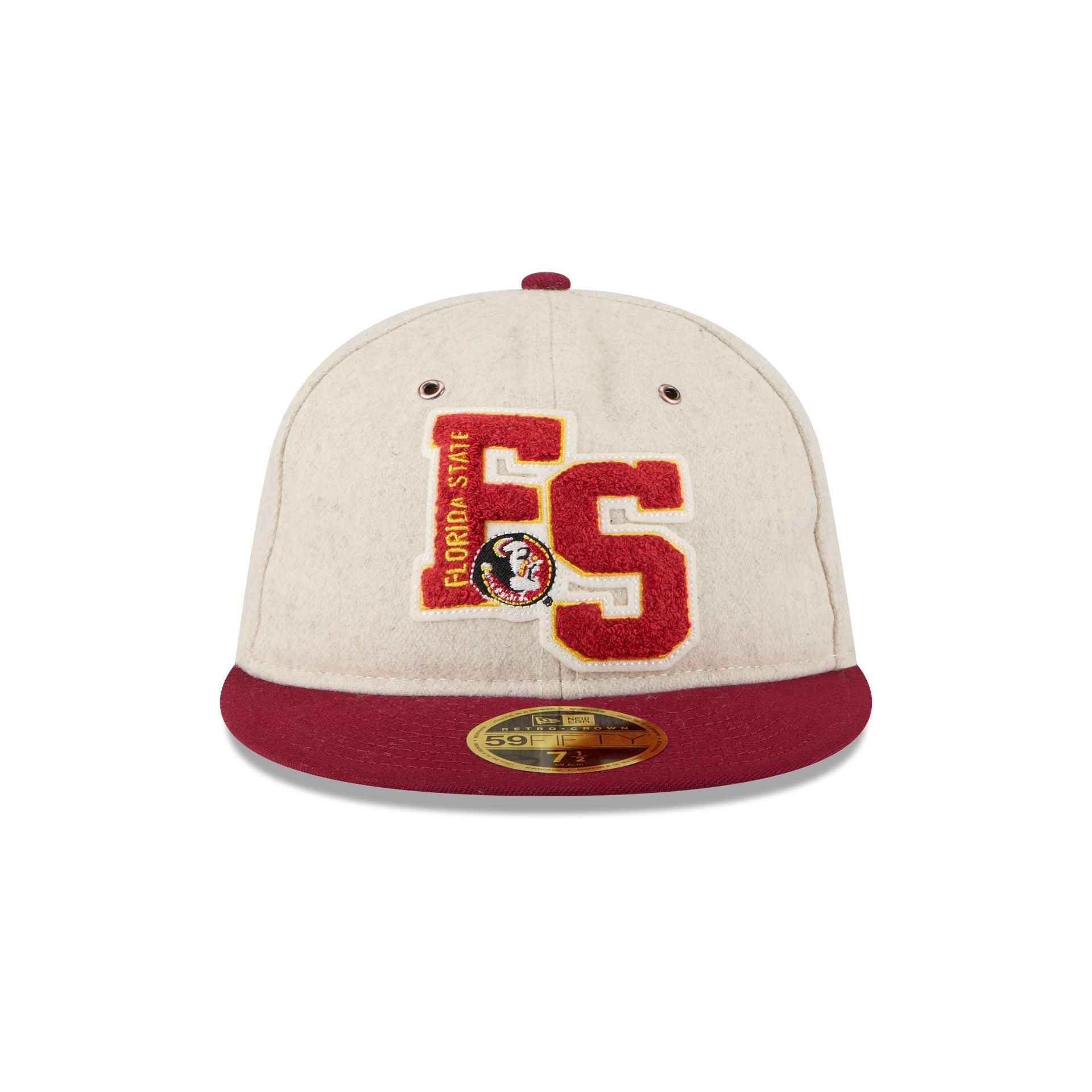Florida State Seminoles College Vault Wool Letterman Retro Crown 59FIF - Image 2