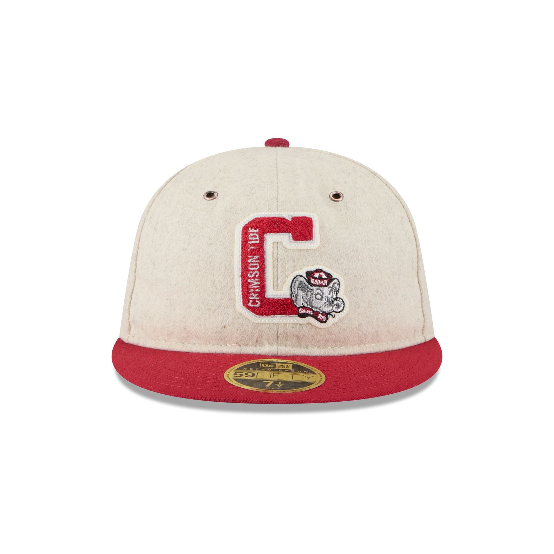 Alabama Crimson Tide College Vault Wool Letterman Retro Crown 59FIFTY - Image 2