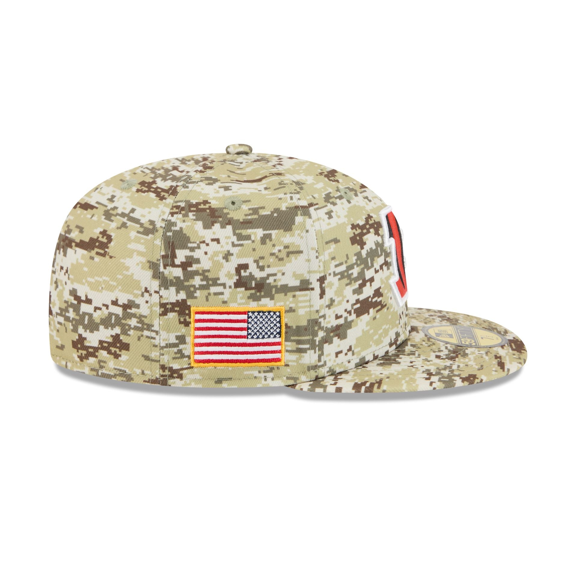 Cincinnati Bengals 2025 Salute to Service Fan Gear 59FIFTY Fitted Hat - Image 4