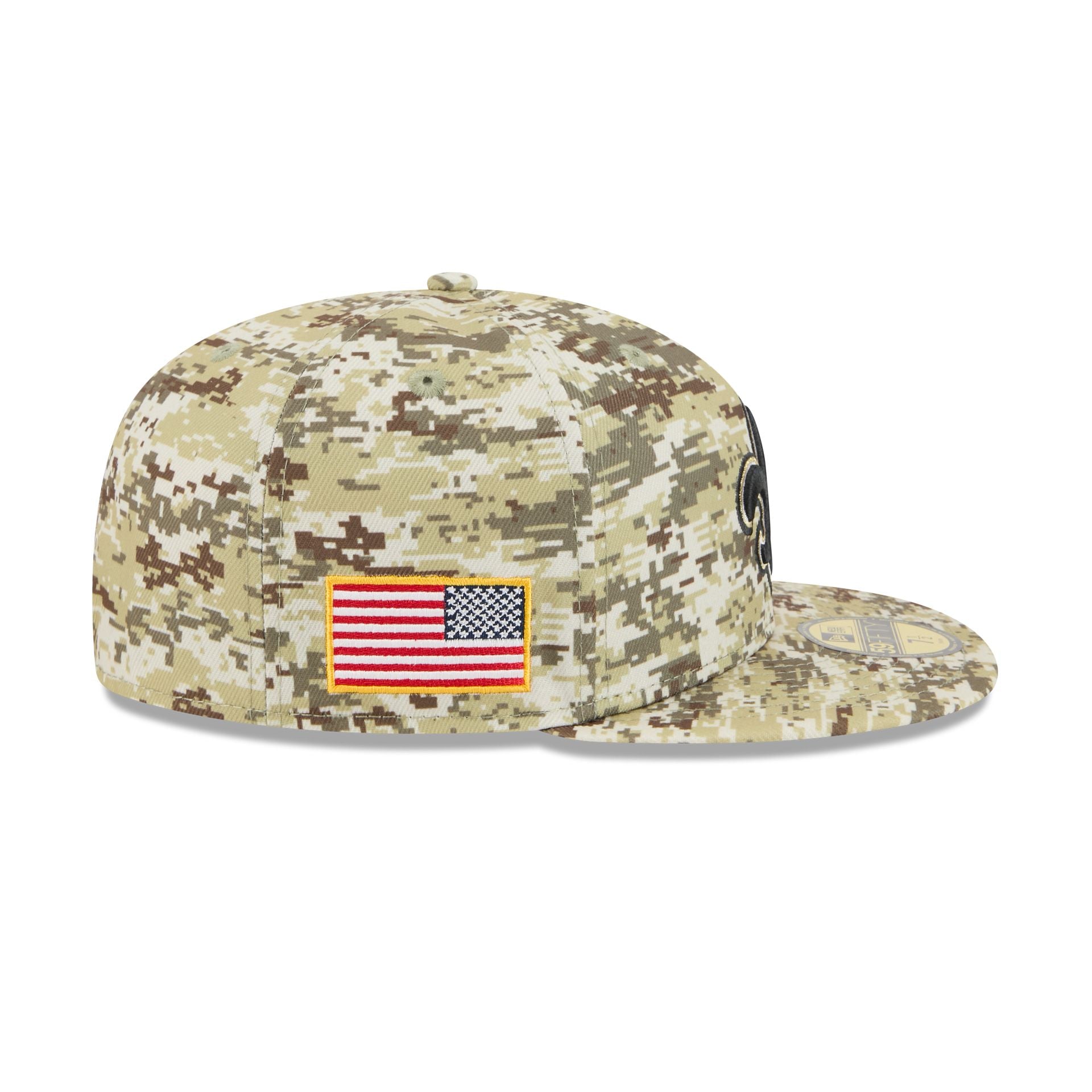 New Orleans Saints 2025 Salute to Service Fan Gear 59FIFTY Fitted Hat - Image 4