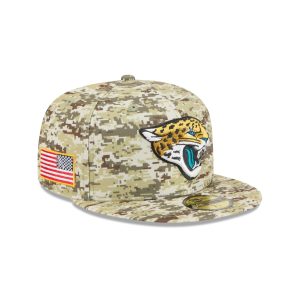Jacksonville Jaguars 2025 Salute to Service Fan Gear 59FIFTY Fitted Ha