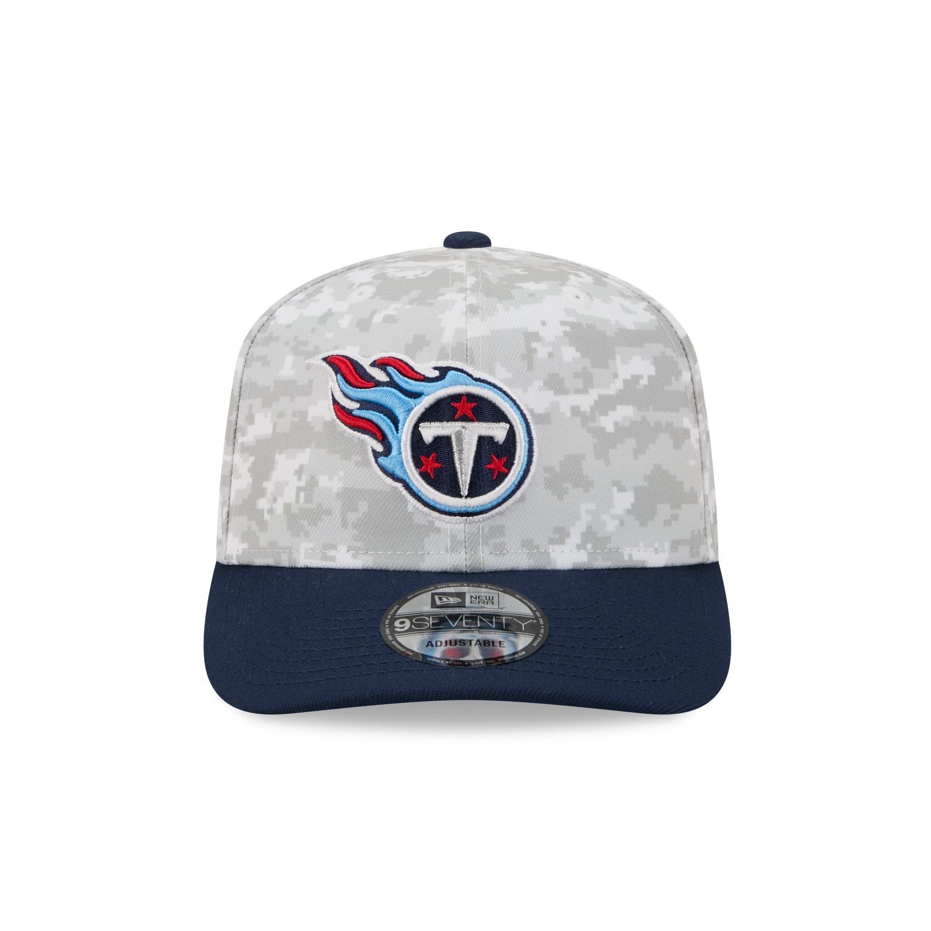 Tennessee Titans 2025 Salute to Service Fan Gear 9SEVENTY Stretch-Snap Hat - Image 2