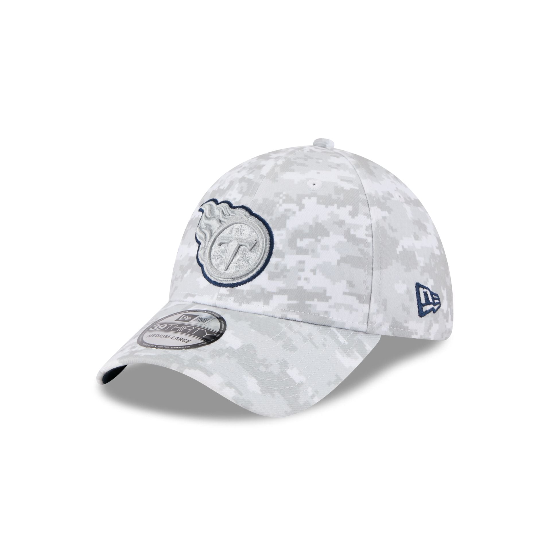 Tennessee Titans 2025 Salute to Service Fan Gear 39THIRTY Stretch Fit Hat - Image 3