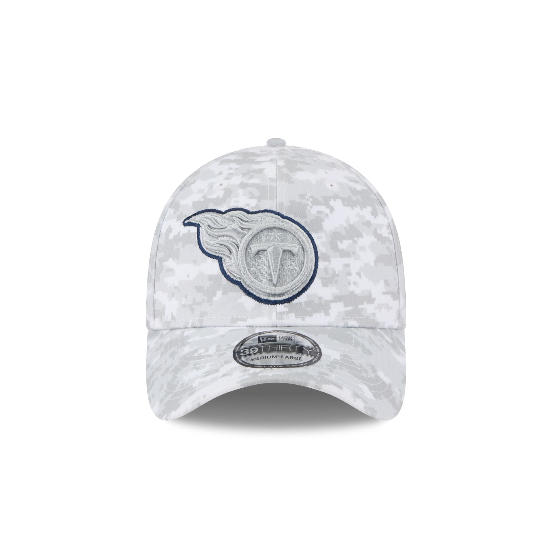 Tennessee Titans 2025 Salute to Service Fan Gear 39THIRTY Stretch Fit Hat - Image 2
