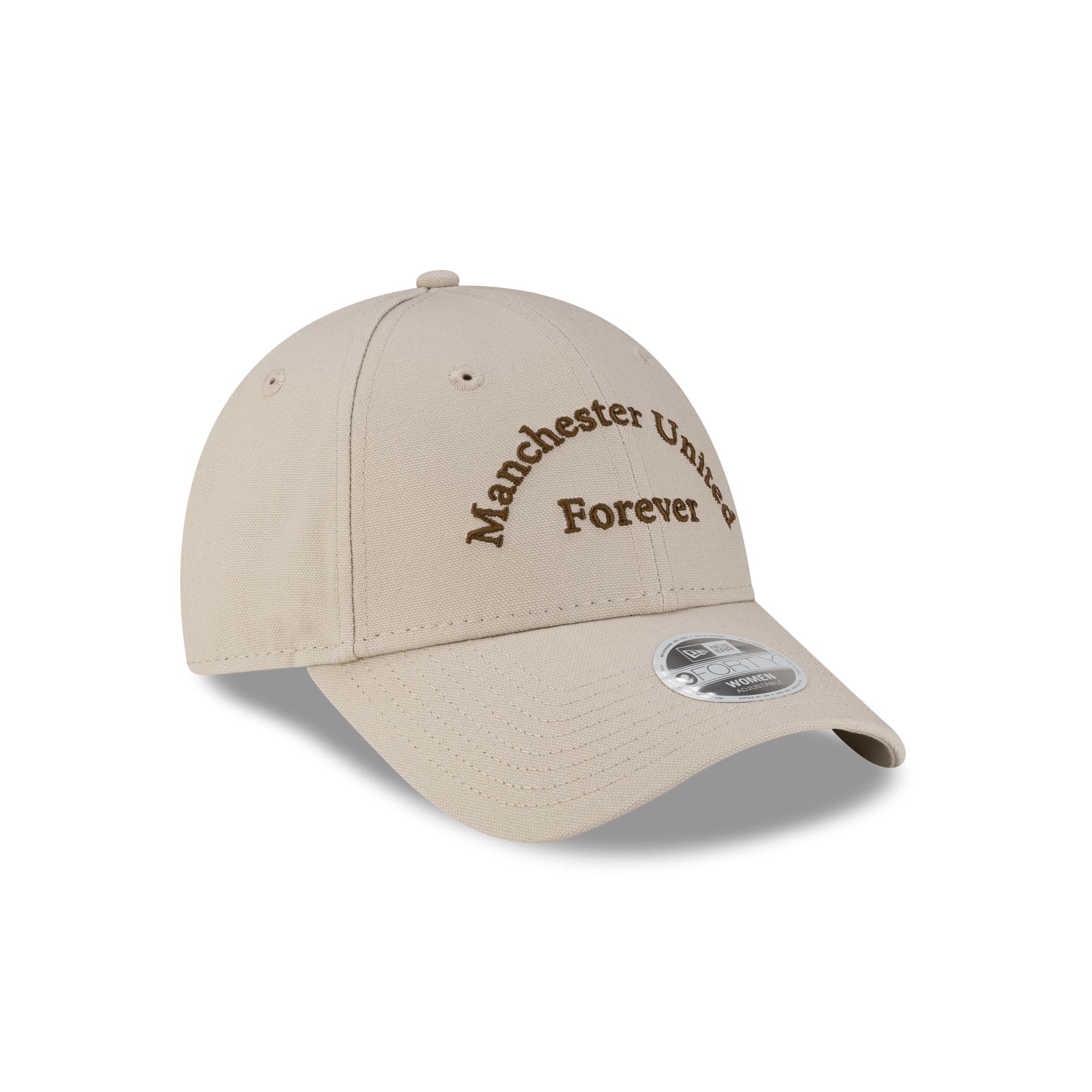 Manchester United FC Wordmark Cream Women's 9FORTY Adjustable Hat - Image 3