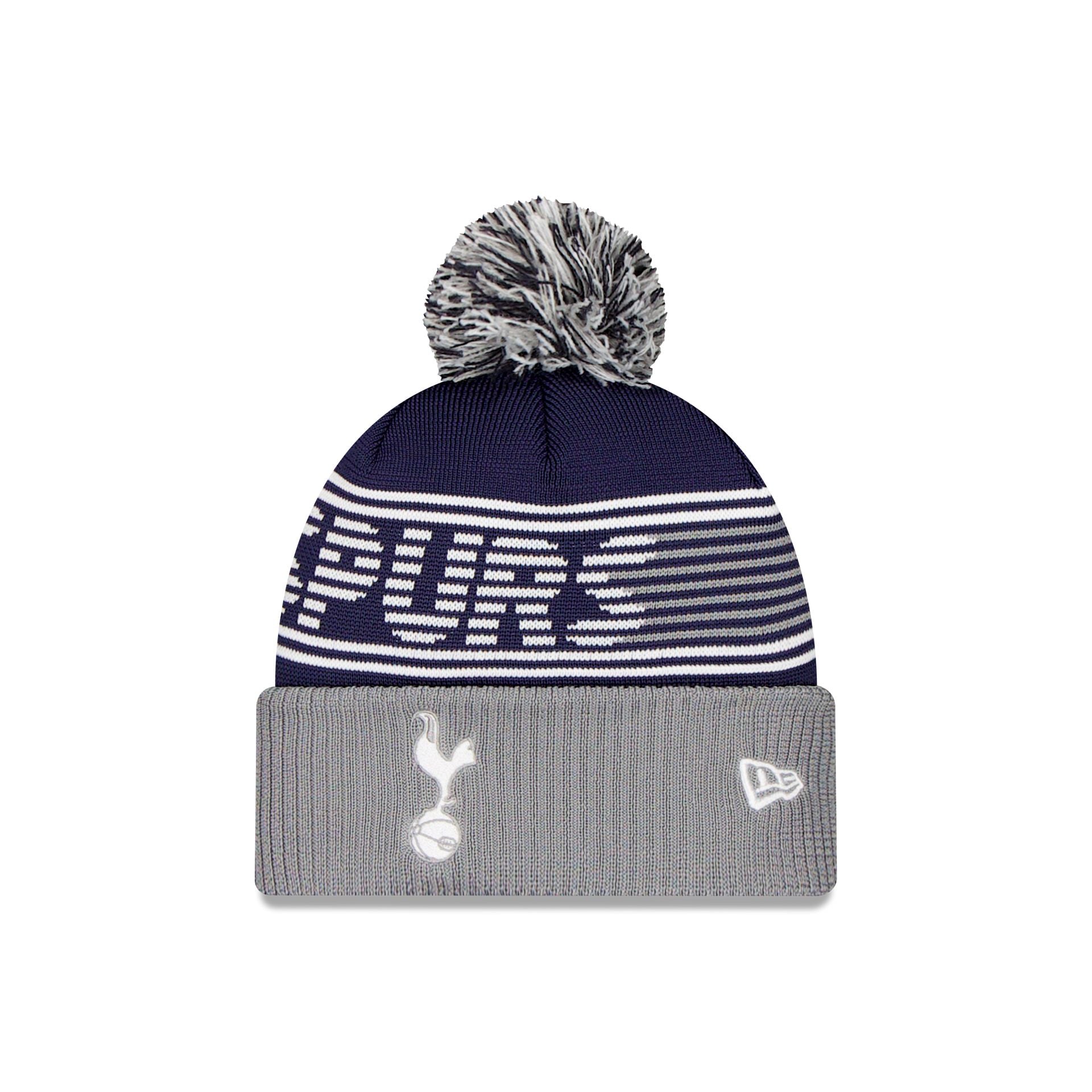 Tottenham Hotspur FC Navy Pom Knit Hat - Image 2