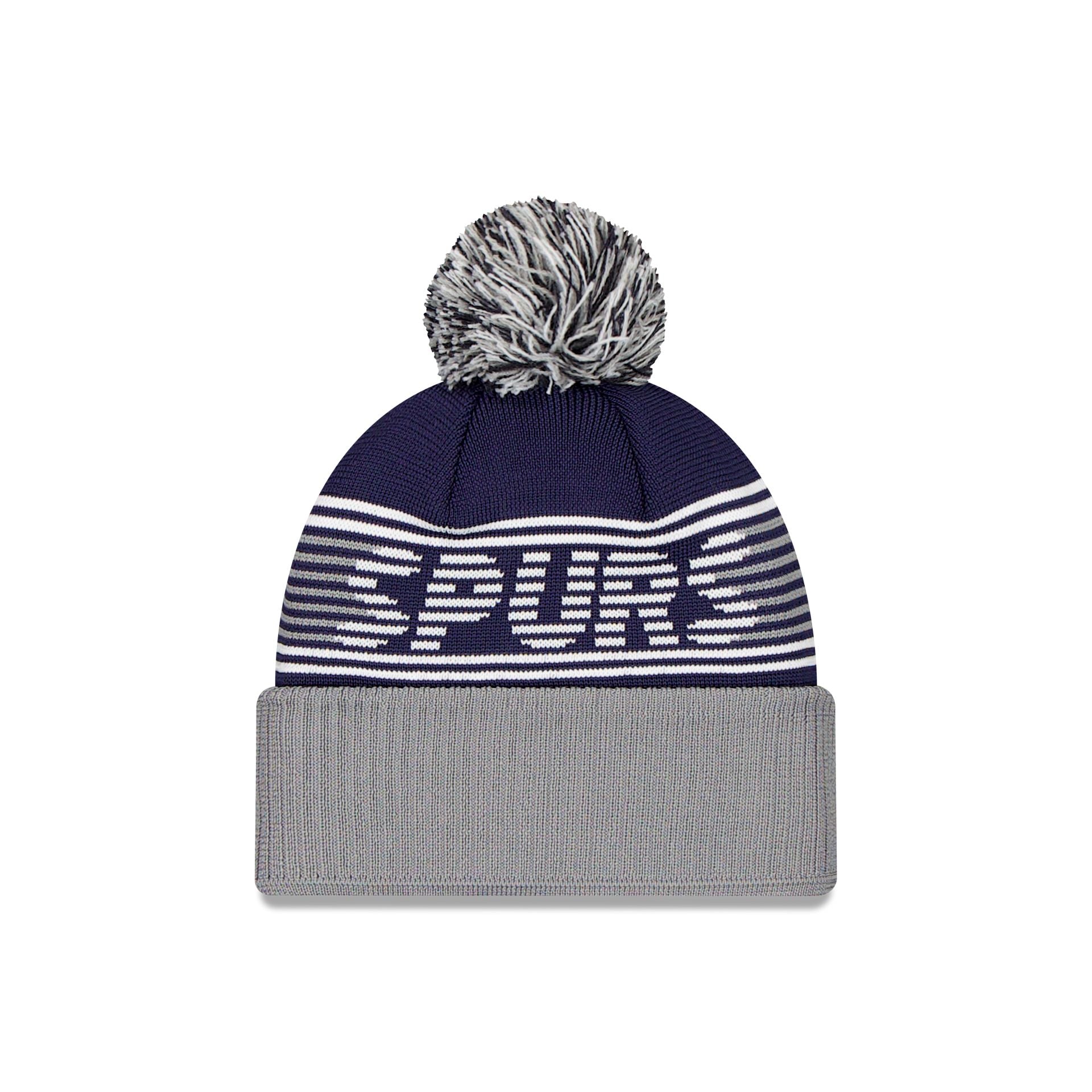 Tottenham Hotspur FC Navy Pom Knit Hat - Image 3