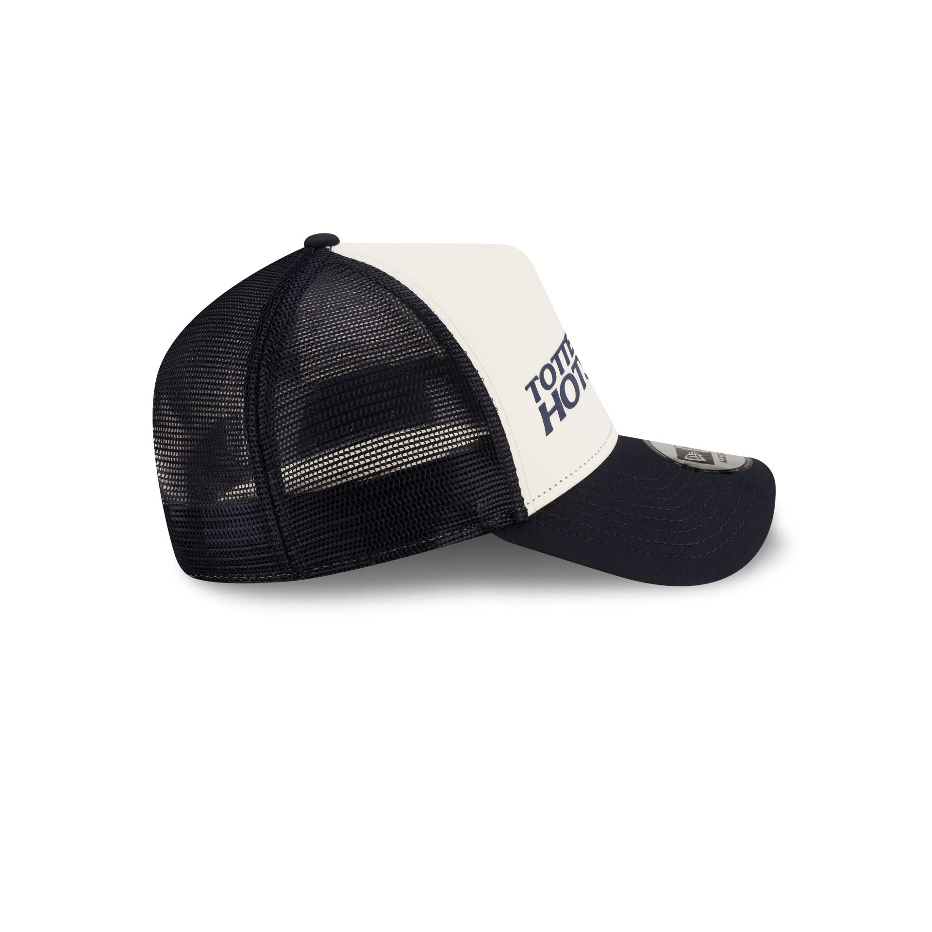 Tottenham Hotspur FC Puff Wordmark Navy 9FORTY A-Frame Trucker Hat - Image 5