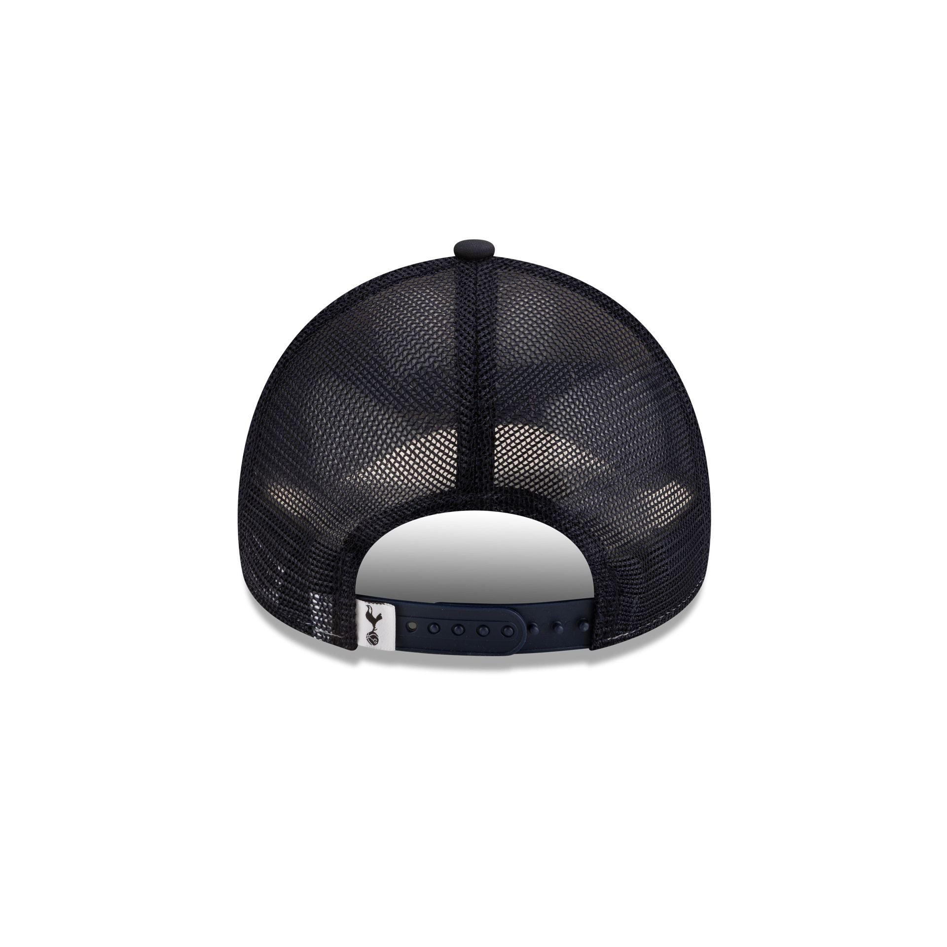 Tottenham Hotspur FC Puff Wordmark Navy 9FORTY A-Frame Trucker Hat - Image 6
